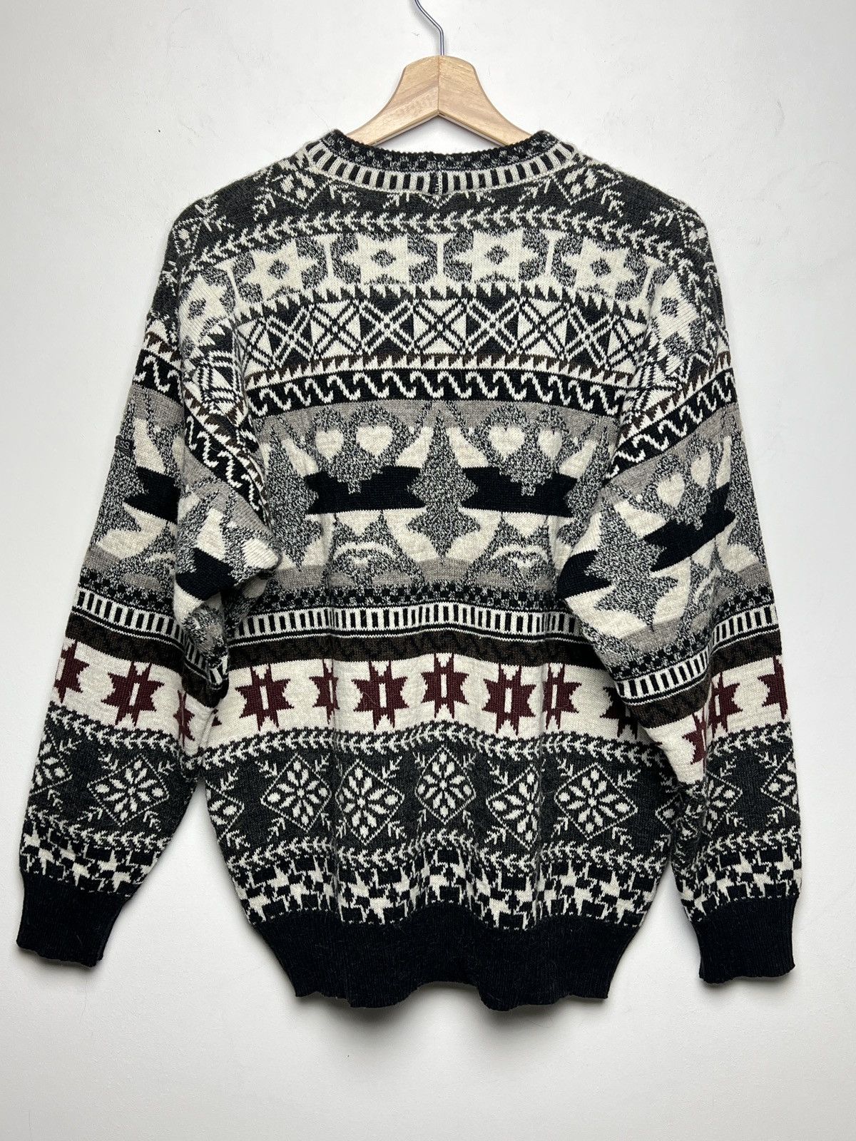 Hugo Boss BOSS winter motif wool/alpaca sweater Size US L / EU 52-54 / 3 - 9 Thumbnail