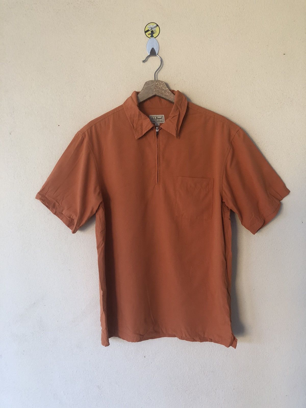 Japanese Brand × L.L. Bean × Vintage Japanese LL Bean Orange Shirt Size US S / EU 44-46 / 1 - 1 Thumbnail