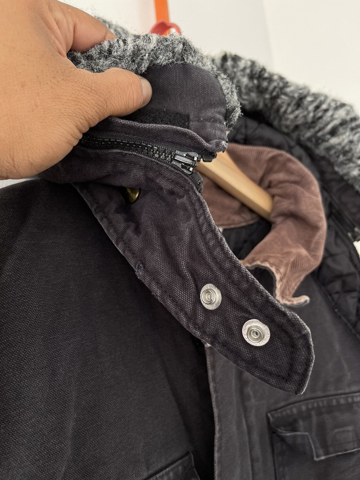 Carhartt VINTAGE CARHARTT QUILTED LINED HOODIE JACKET Size US S / EU 44-46 / 1 - 5 Thumbnail