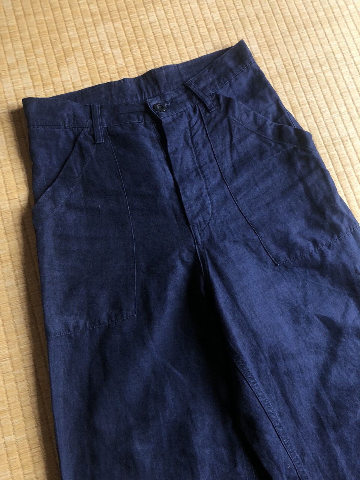 Nigel Cabourn GRAIL🔥Nigel Cabourn 🇬🇧 High Waist Linen Worker Pant Size US 28 / EU 44 - 3 Thumbnail