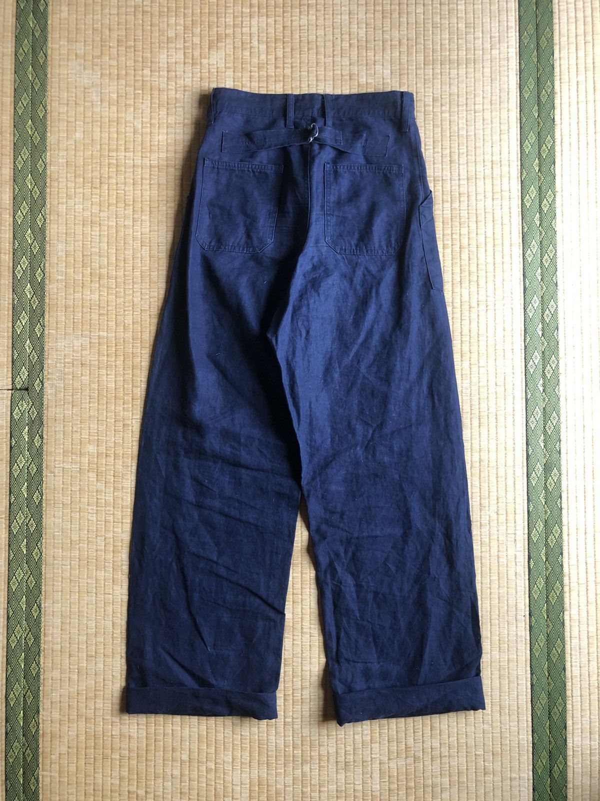 Nigel Cabourn GRAIL🔥Nigel Cabourn 🇬🇧 High Waist Linen Worker Pant Size US 28 / EU 44 - 2 Thumbnail