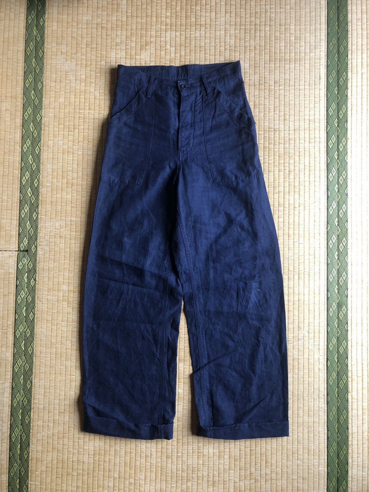 GRAIL🔥Nigel Cabourn 🇬🇧 High Waist Linen Worker Pant