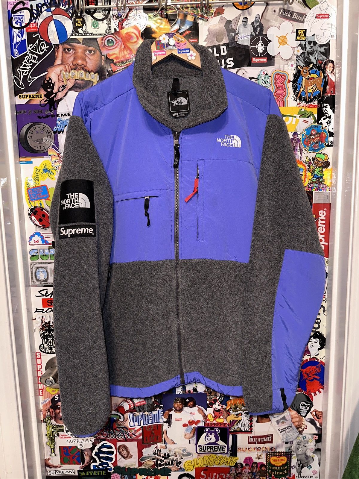 Supreme FW08 Supreme The North Face Denali Fleece Grey Purple