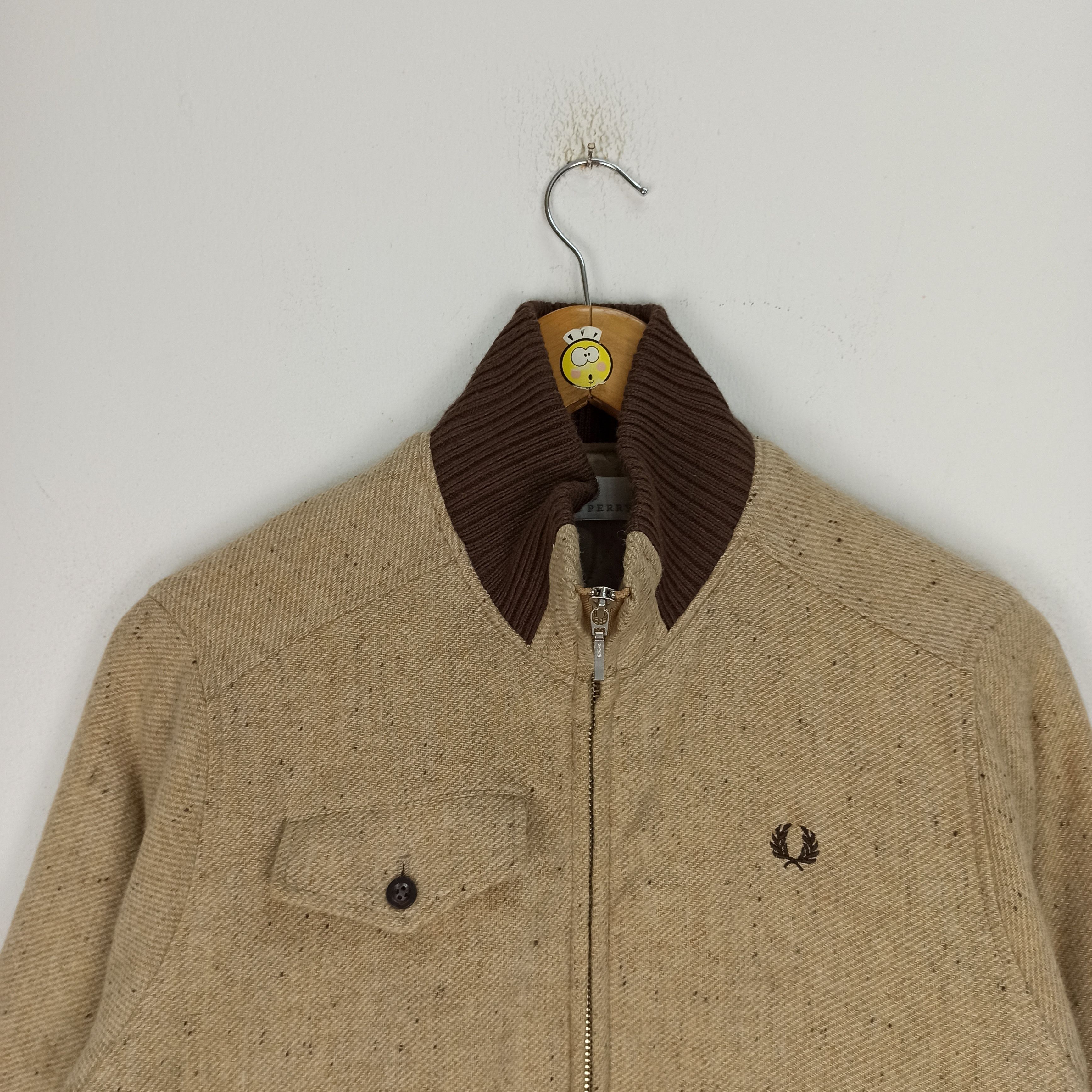 Fred Perry Vintage Fred Ferry Jacket Wool for Women Size L / US 10 / IT 46 - 2 Thumbnail