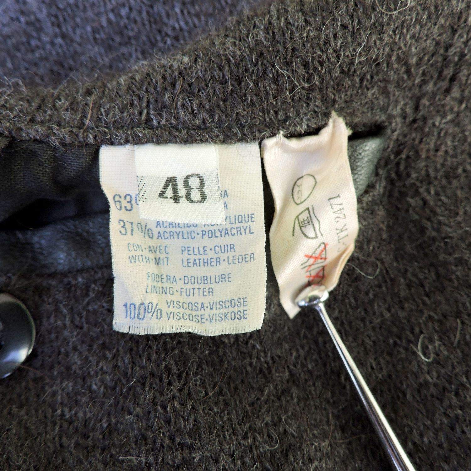 Lanvin × Vintage Lanvin Alpaca-Wool Leather Jacket Size US M / EU 48-50 / 2 - 5 Thumbnail