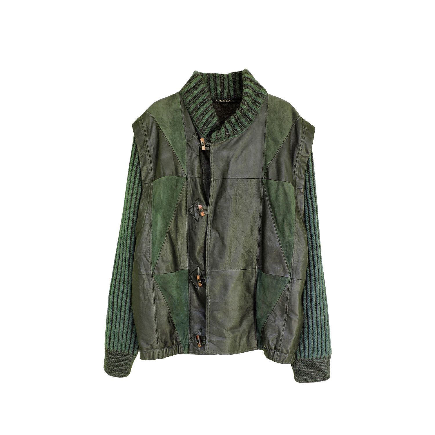Lanvin × Vintage Lanvin Alpaca-Wool Leather Jacket Size US M / EU 48-50 / 2 - 1 Thumbnail