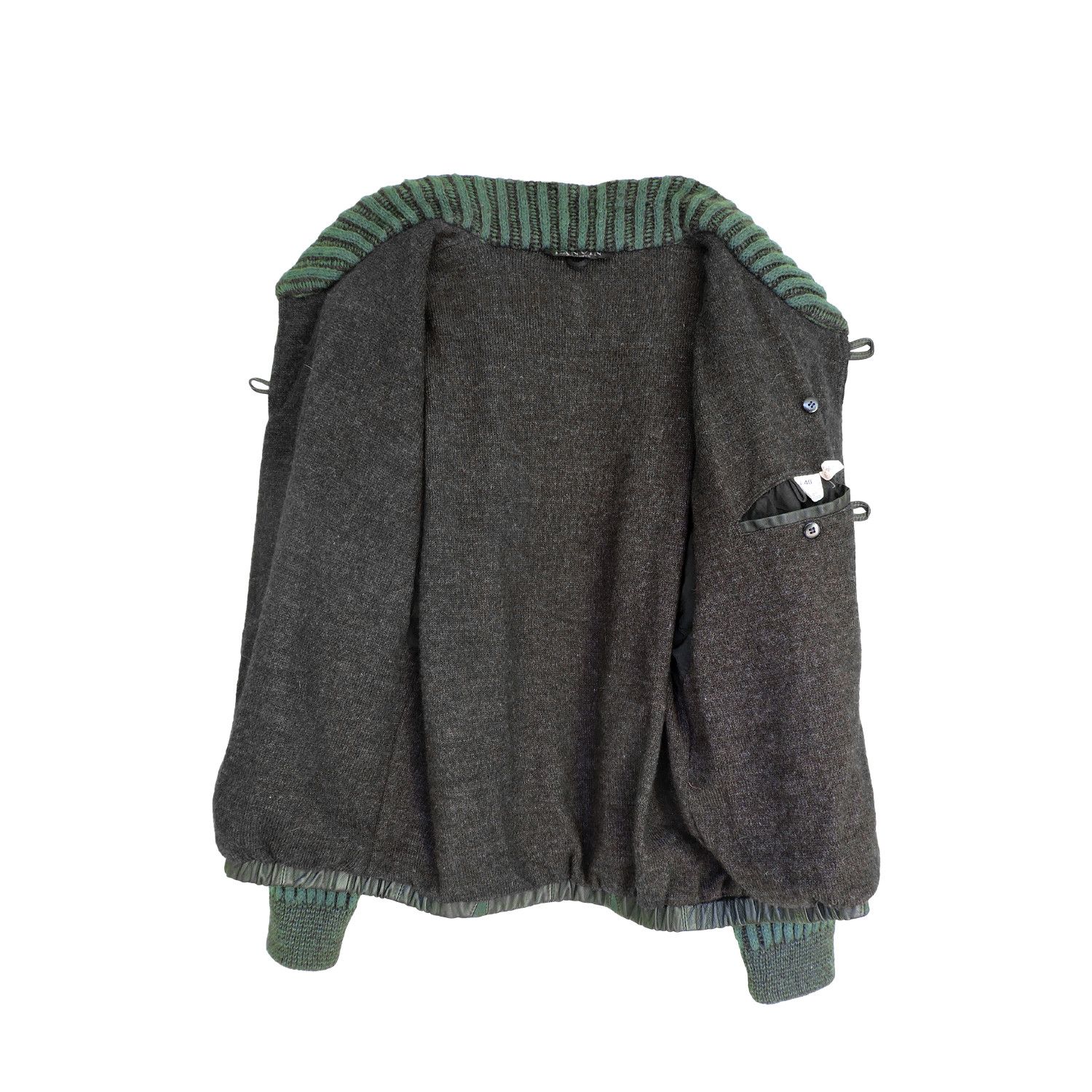 Lanvin × Vintage Lanvin Alpaca-Wool Leather Jacket Size US M / EU 48-50 / 2 - 3 Thumbnail