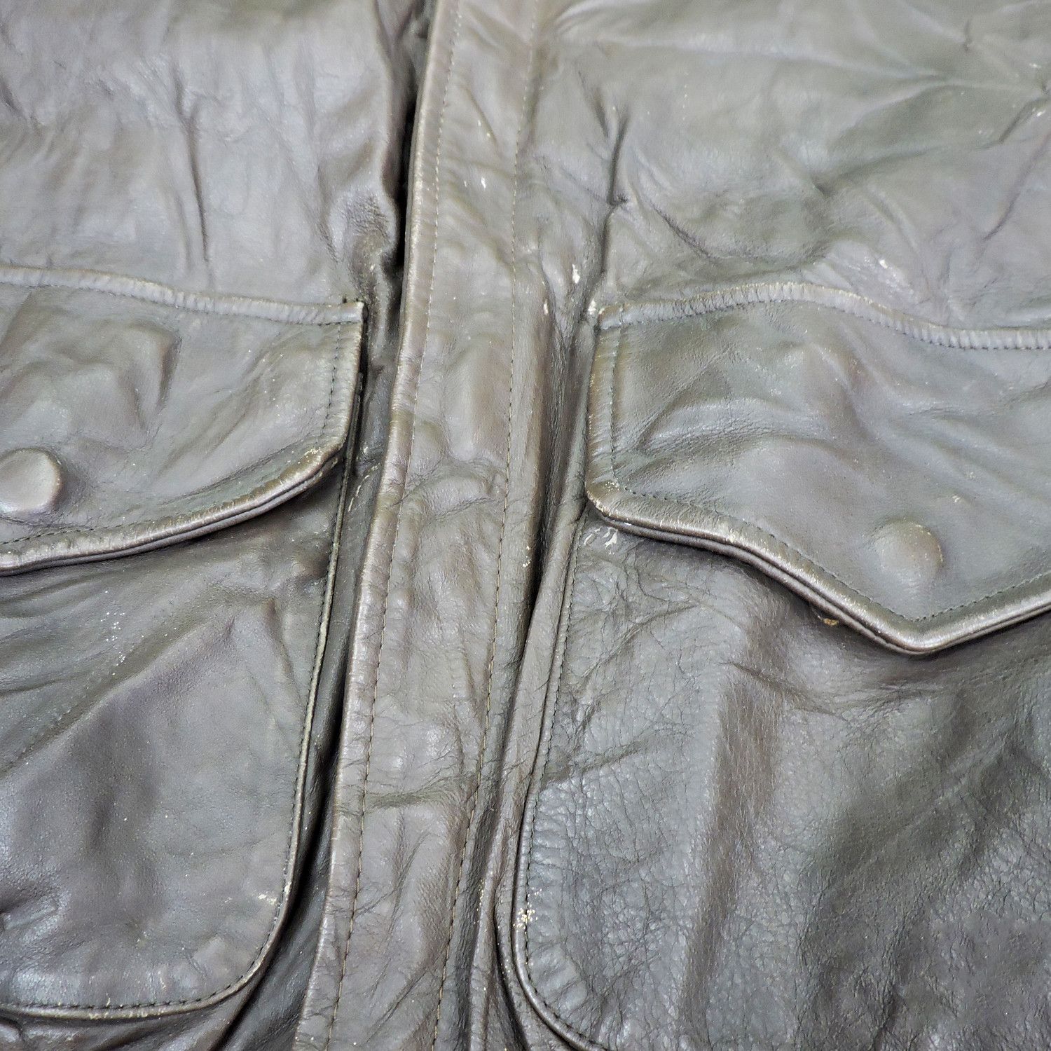 Other A2 U.S.A Air Force USAF Bomber Leather Jacket Size US L / EU 52-54 / 3 - 13 Thumbnail