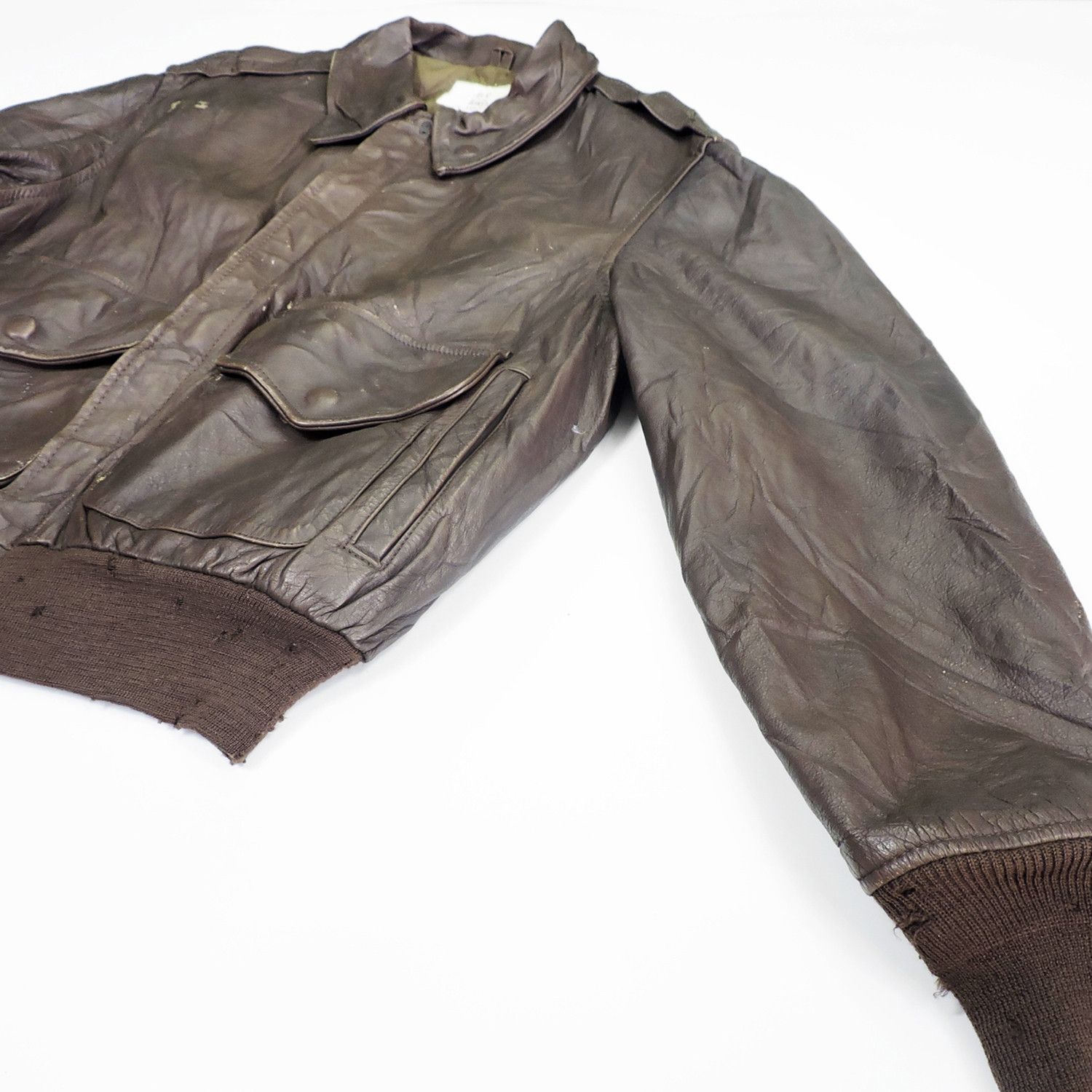 Other A2 U.S.A Air Force USAF Bomber Leather Jacket Size US L / EU 52-54 / 3 - 8 Thumbnail