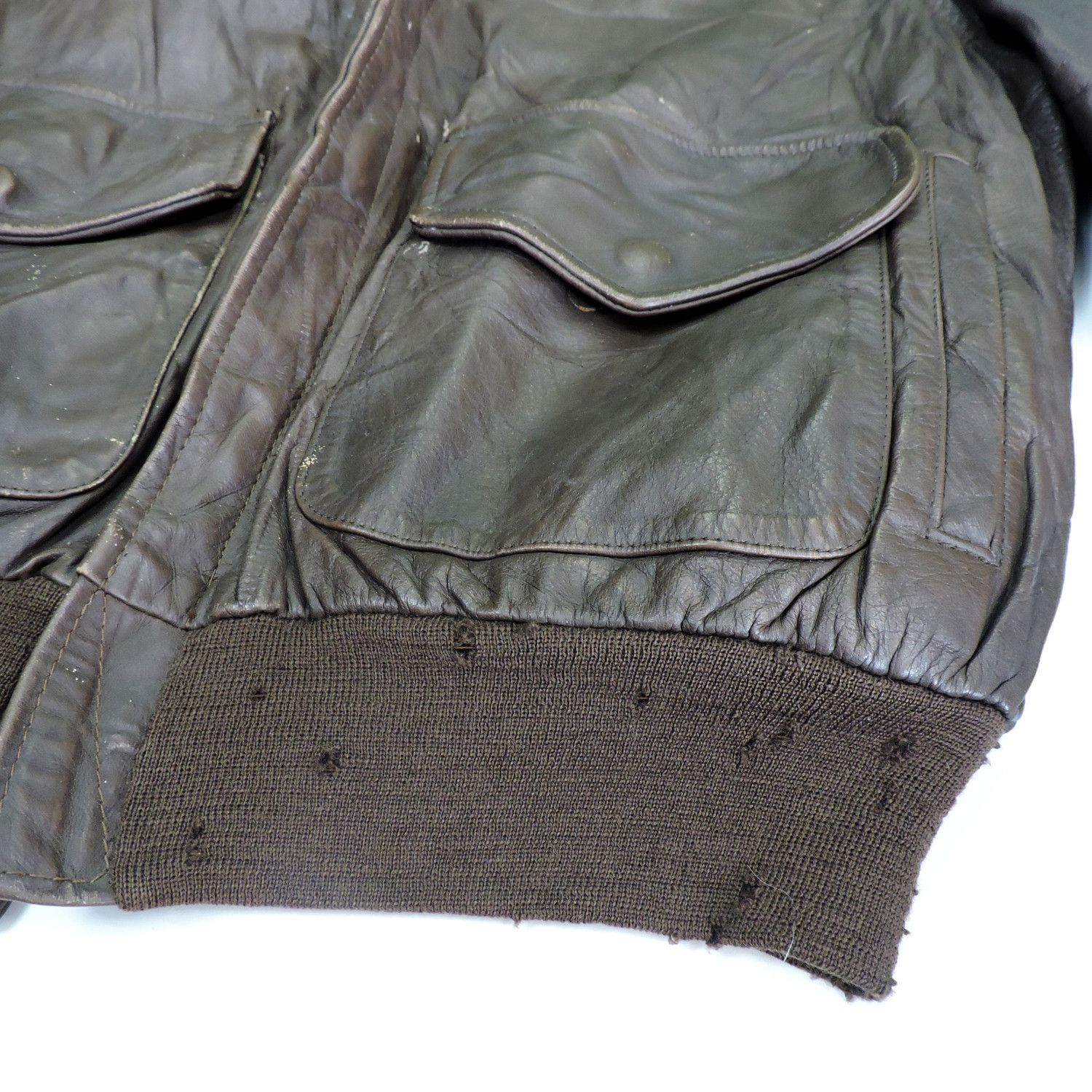 Other A2 U.S.A Air Force USAF Bomber Leather Jacket Size US L / EU 52-54 / 3 - 15 Thumbnail