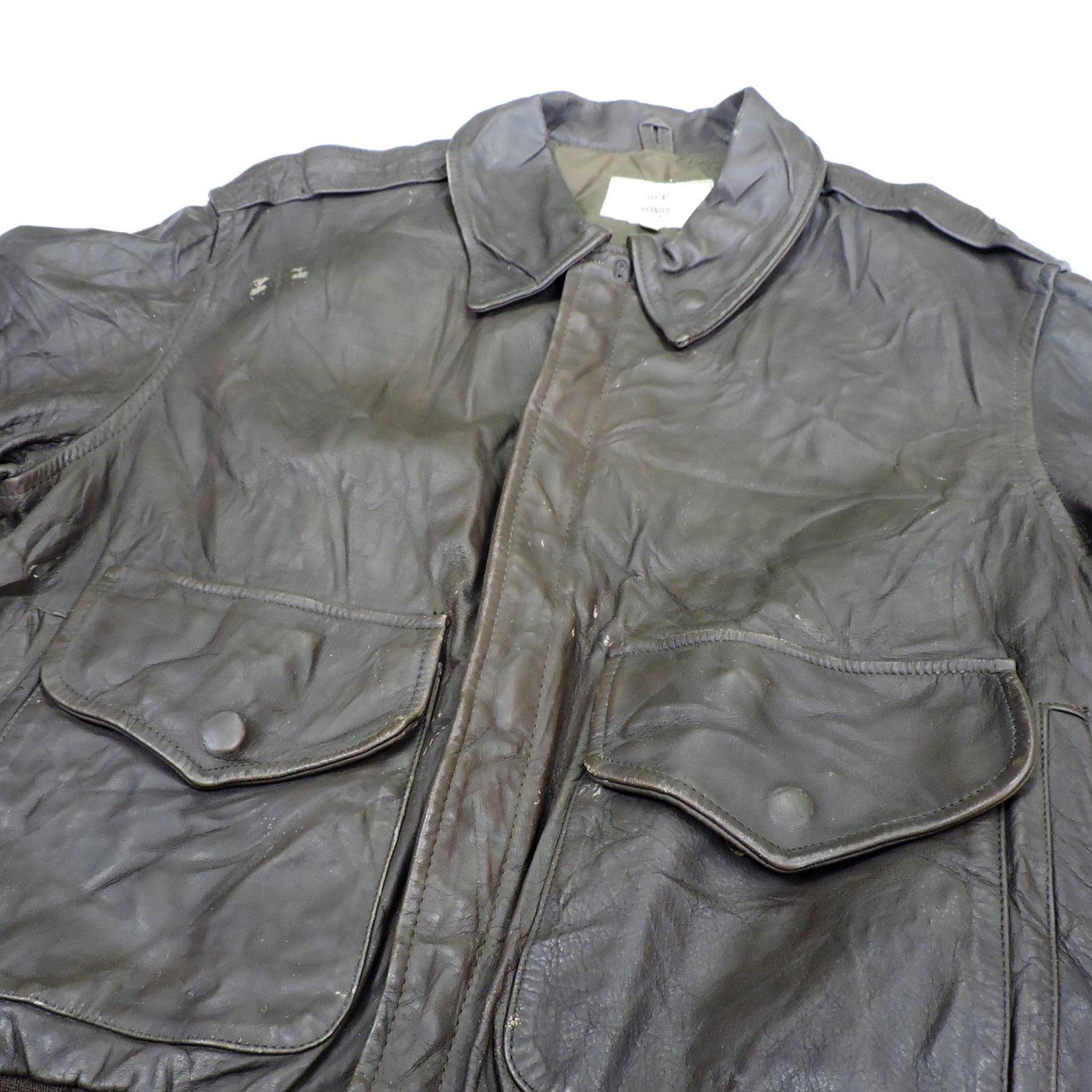 Other A2 U.S.A Air Force USAF Bomber Leather Jacket Size US L / EU 52-54 / 3 - 7 Thumbnail