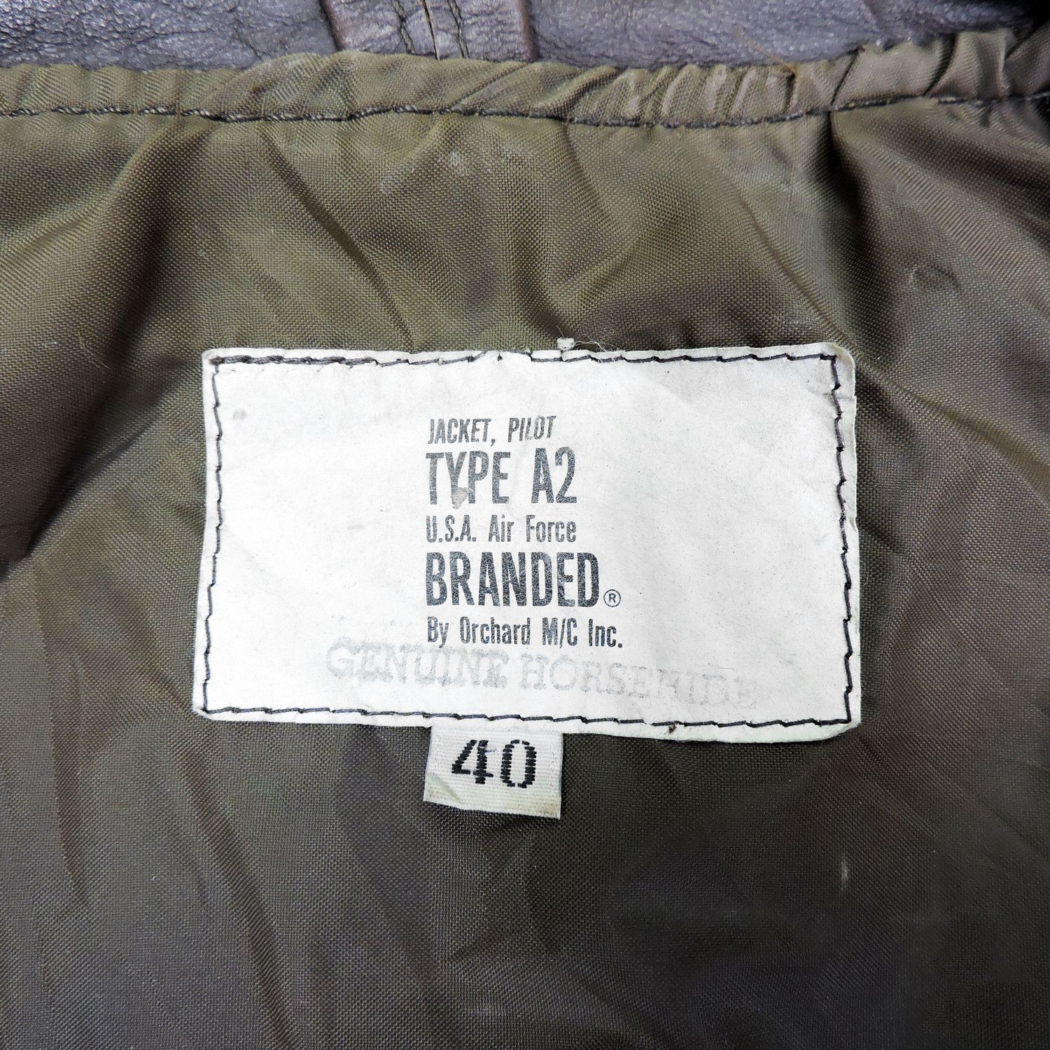 Other A2 U.S.A Air Force USAF Bomber Leather Jacket Size US L / EU 52-54 / 3 - 4 Thumbnail