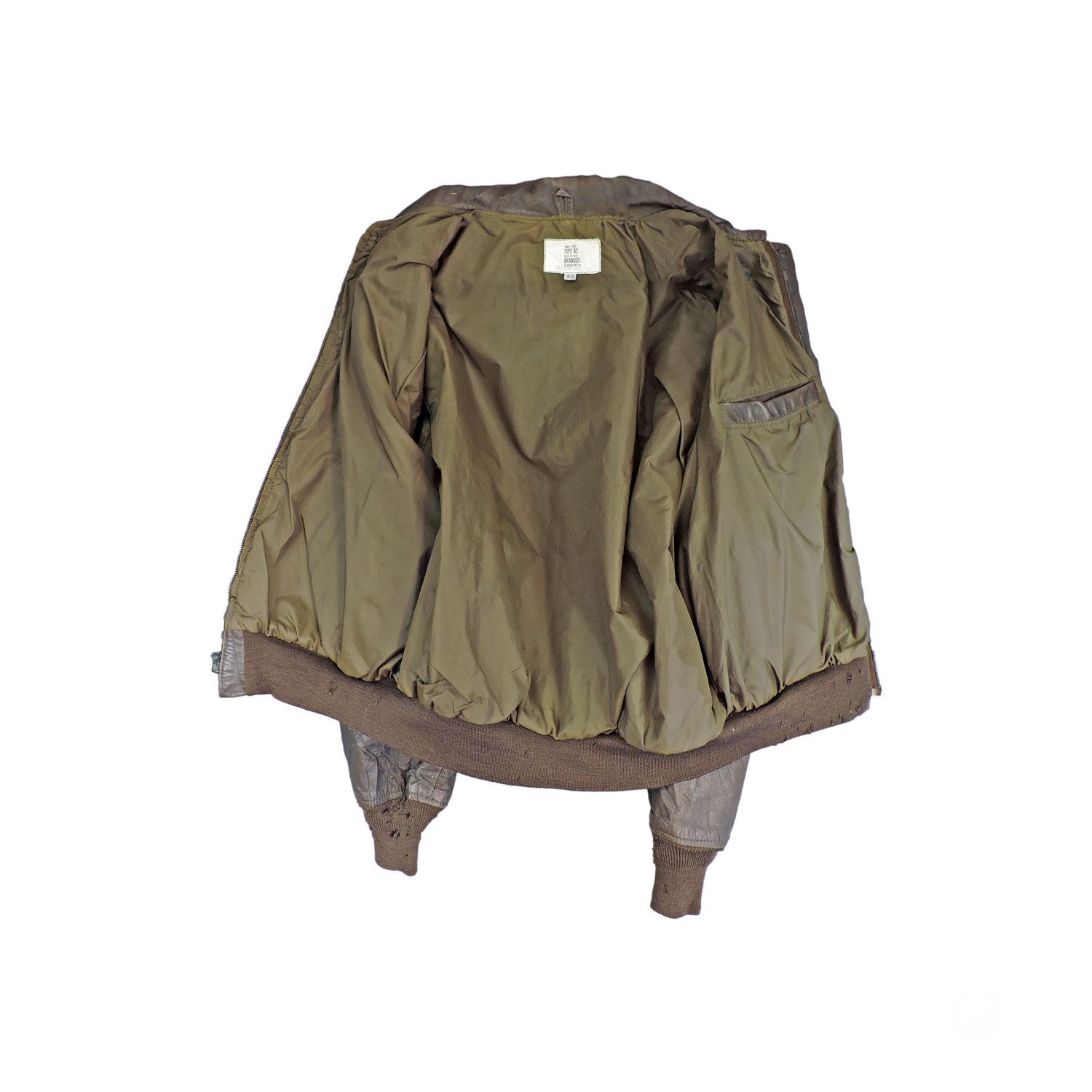 Other A2 U.S.A Air Force USAF Bomber Leather Jacket Size US L / EU 52-54 / 3 - 3 Thumbnail