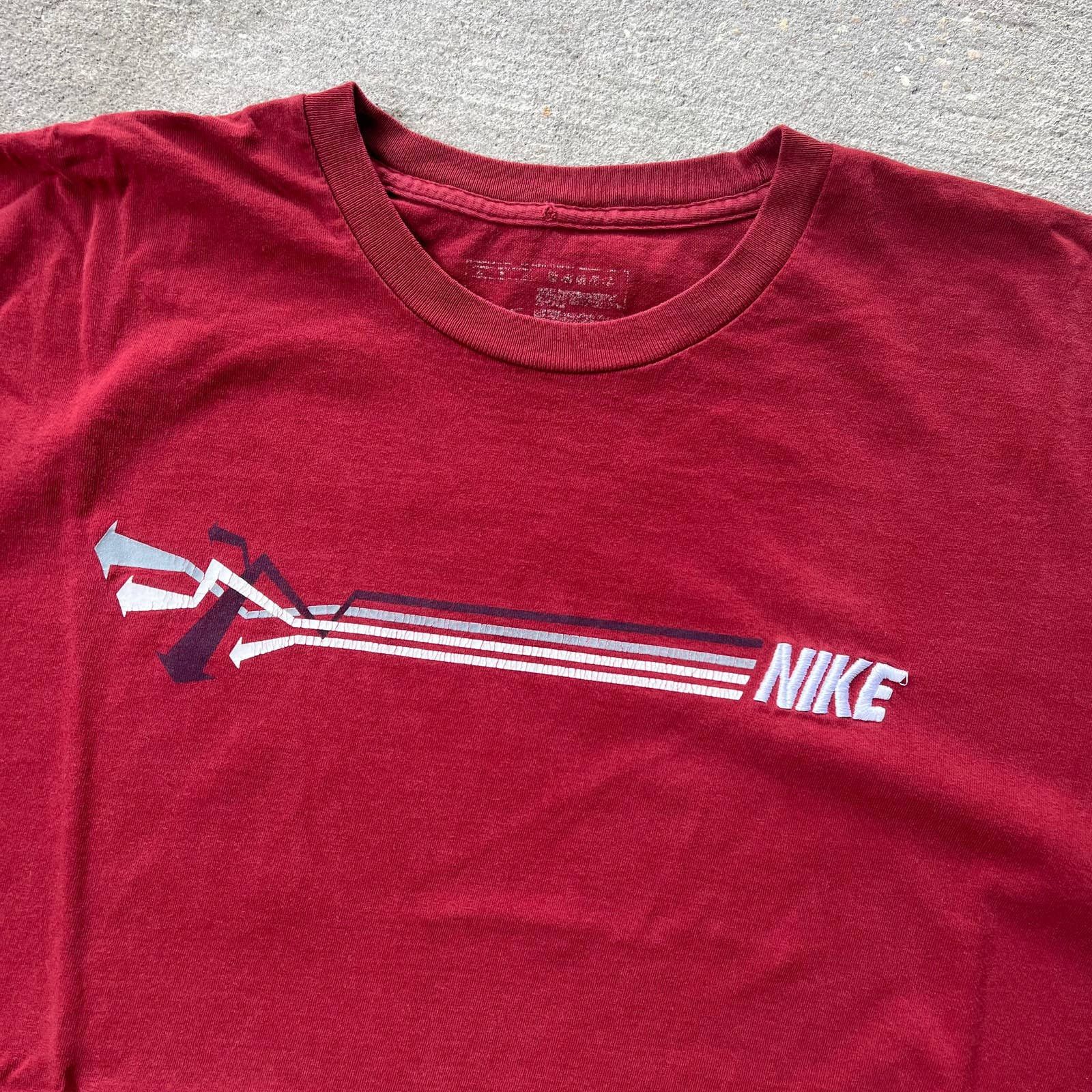 Nike Vintage nike essential red t shirt Size US XL / EU 56 / 4 - 2 Thumbnail