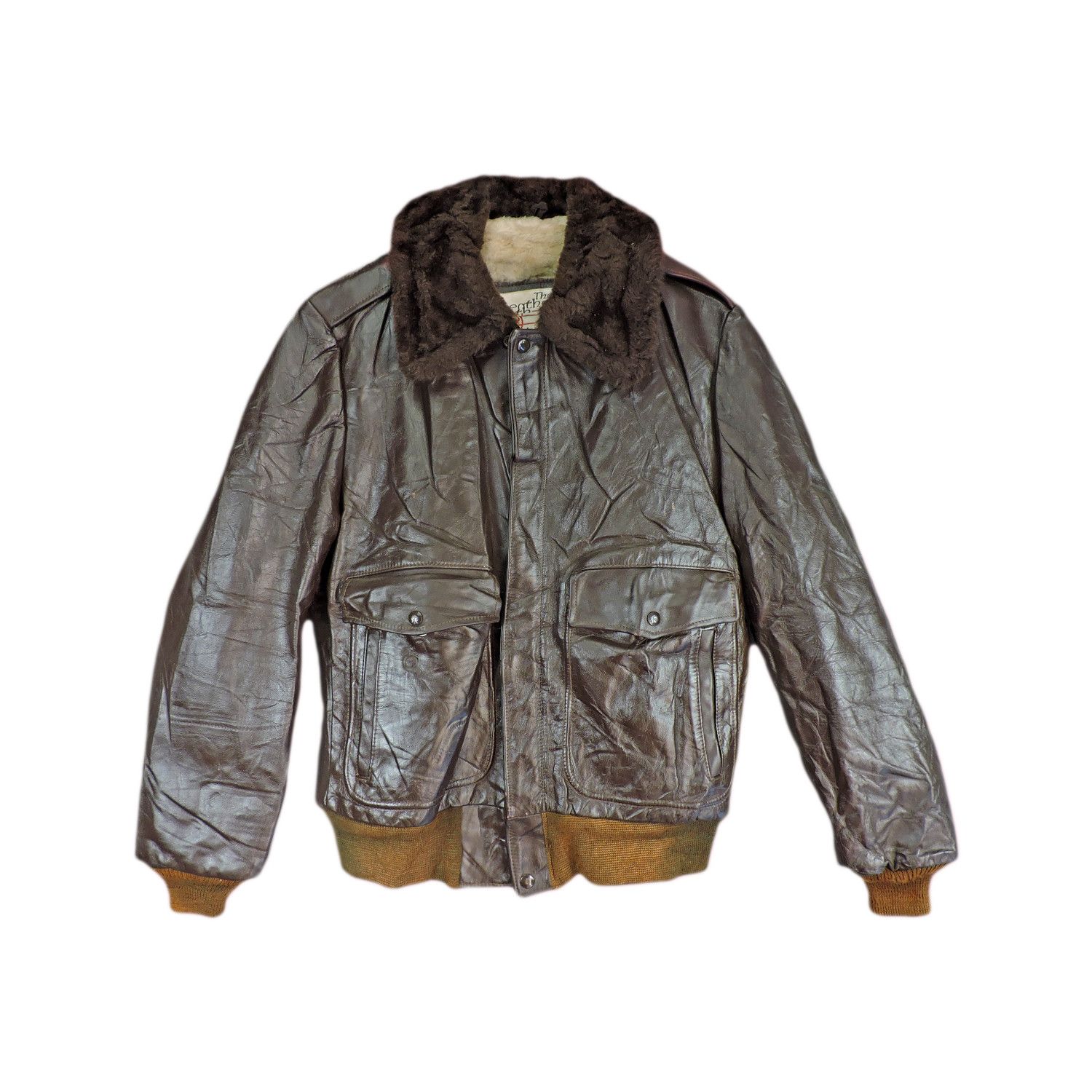 Sears × The Leather Shop The Leather Shop by Sears G1 Bomber Flight Leather Jacket Size US L / EU 52-54 / 3 - 1 Thumbnail