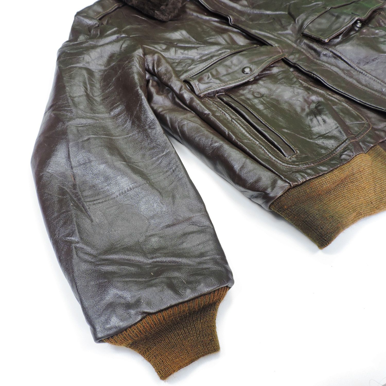 Sears × The Leather Shop The Leather Shop by Sears G1 Bomber Flight Leather Jacket Size US L / EU 52-54 / 3 - 12 Thumbnail