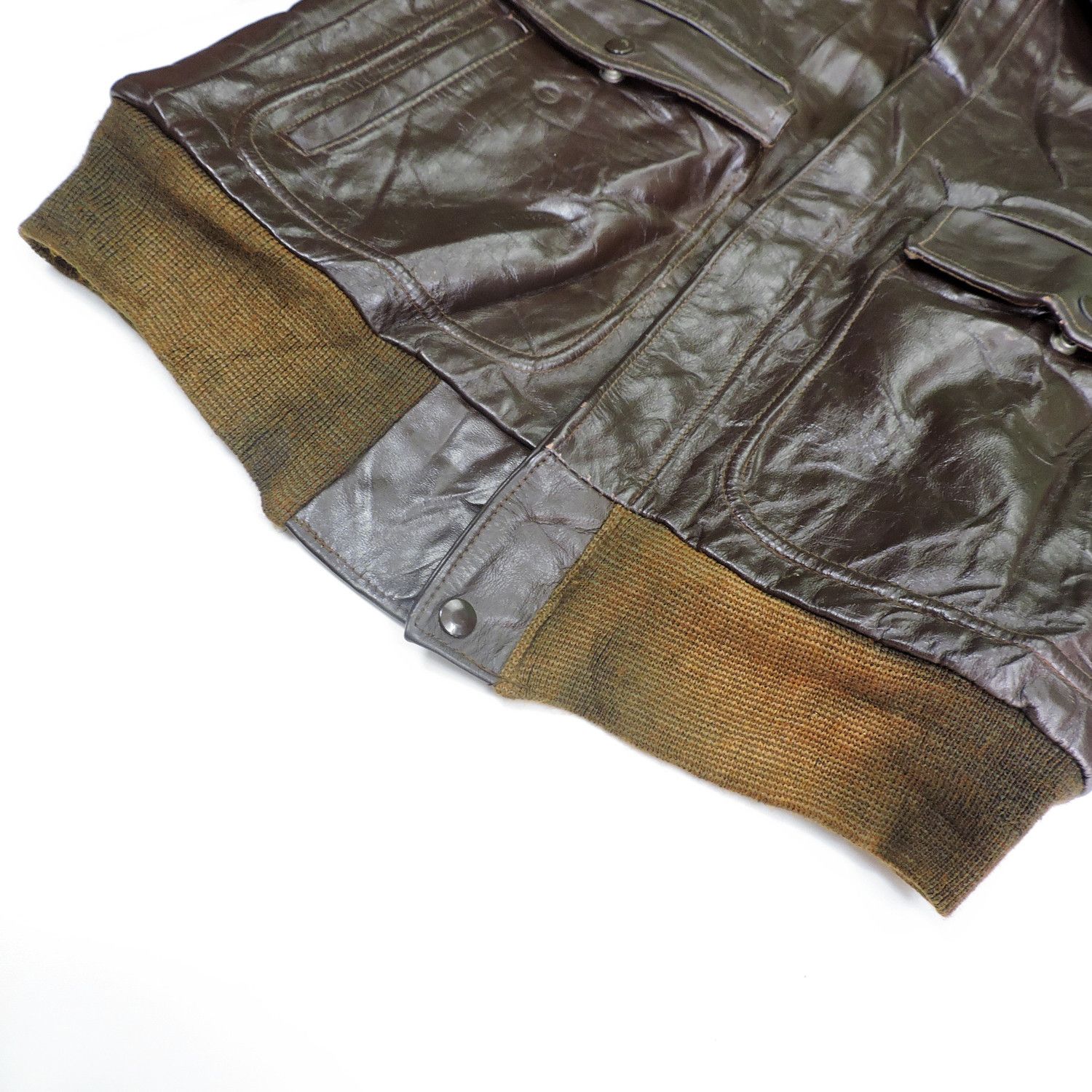 Sears × The Leather Shop The Leather Shop by Sears G1 Bomber Flight Leather Jacket Size US L / EU 52-54 / 3 - 10 Thumbnail