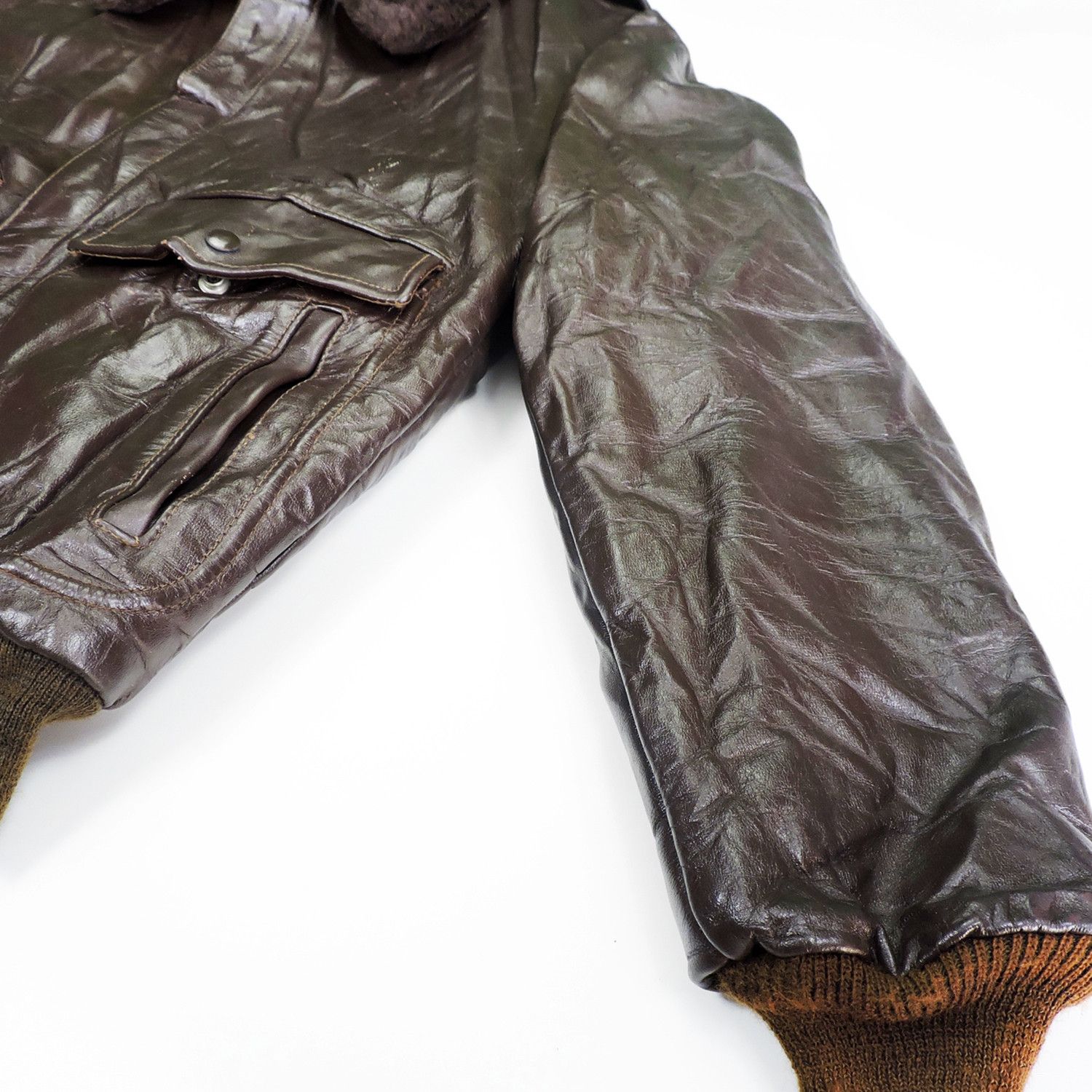 Sears × The Leather Shop The Leather Shop by Sears G1 Bomber Flight Leather Jacket Size US L / EU 52-54 / 3 - 11 Thumbnail