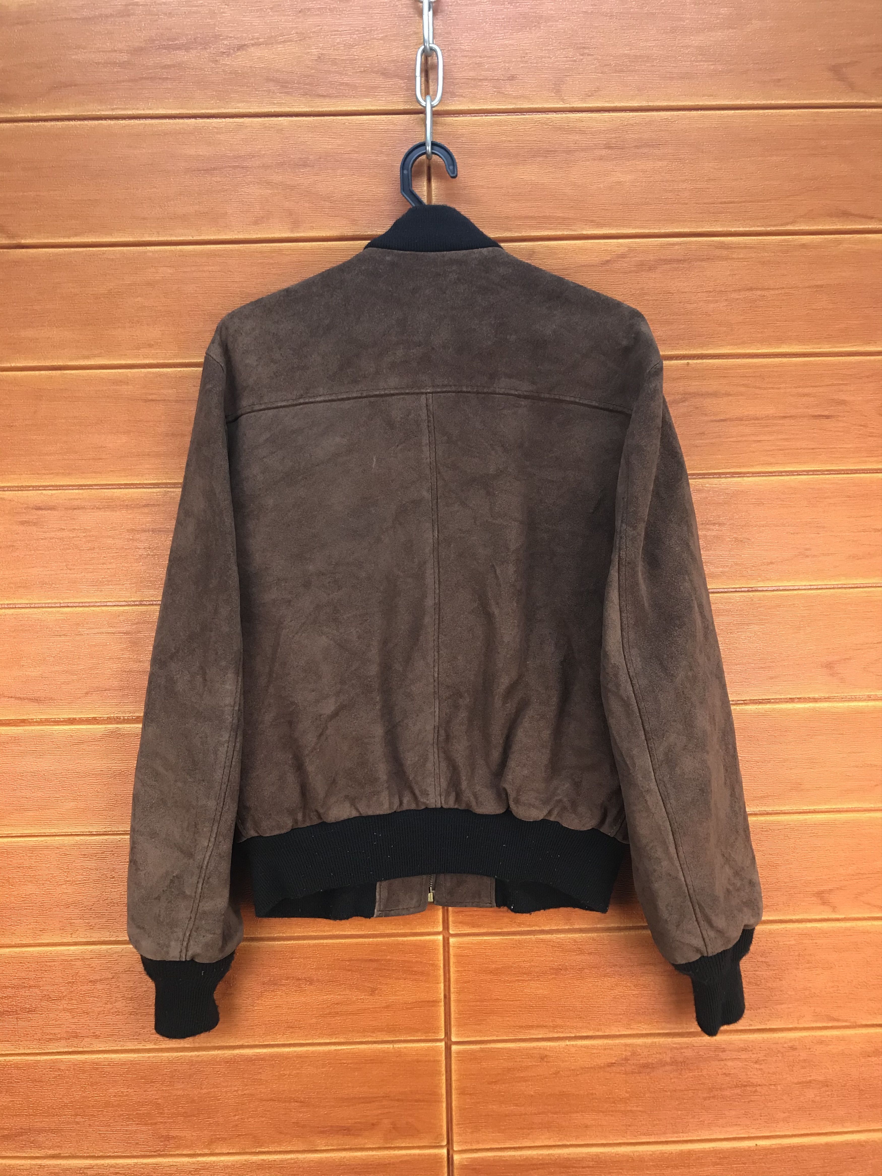 Vintage 80s SCHOTT N.Y.C Suede Leather Bomber Jacket