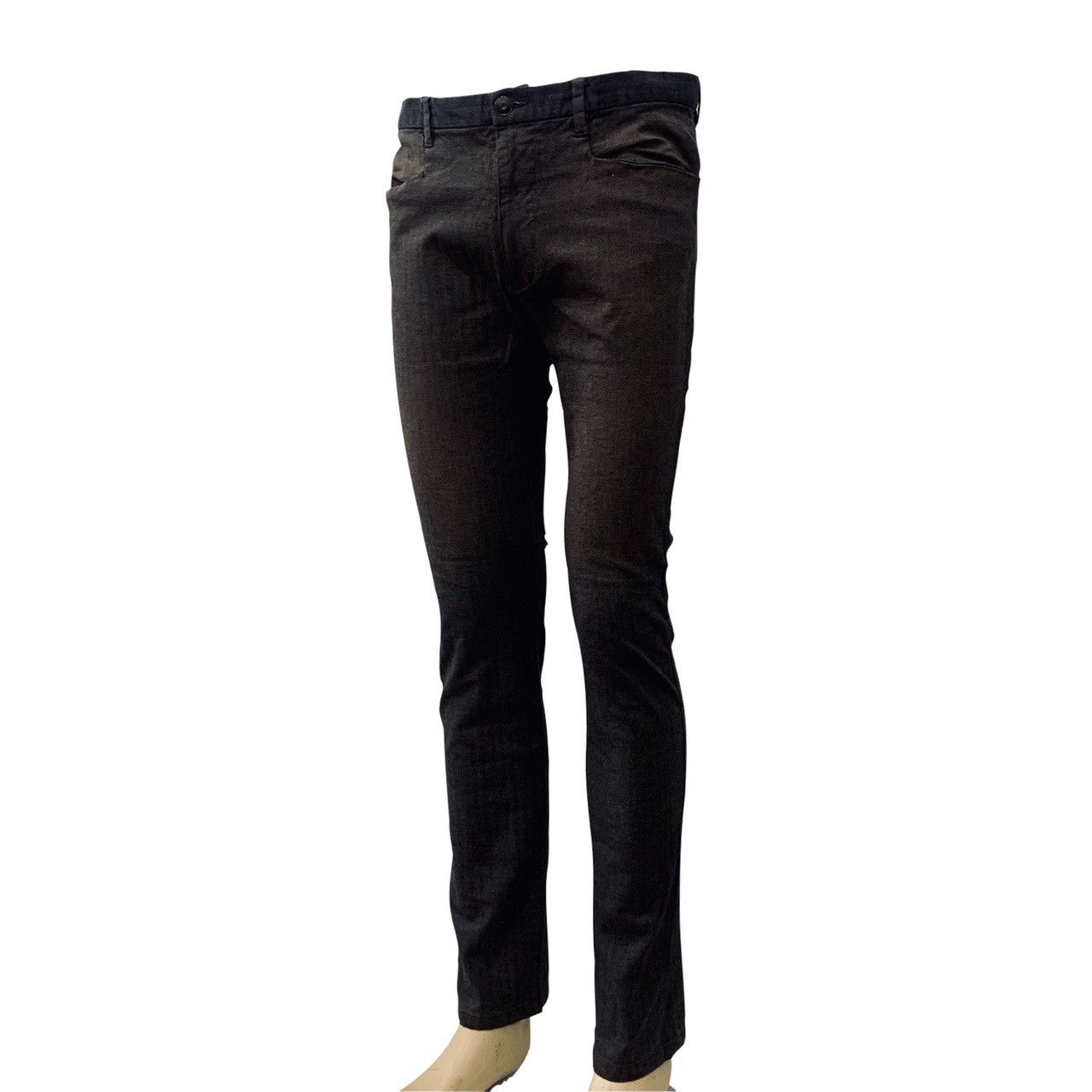 GREY BLEACH-TONED SLIM DRESS PANTS