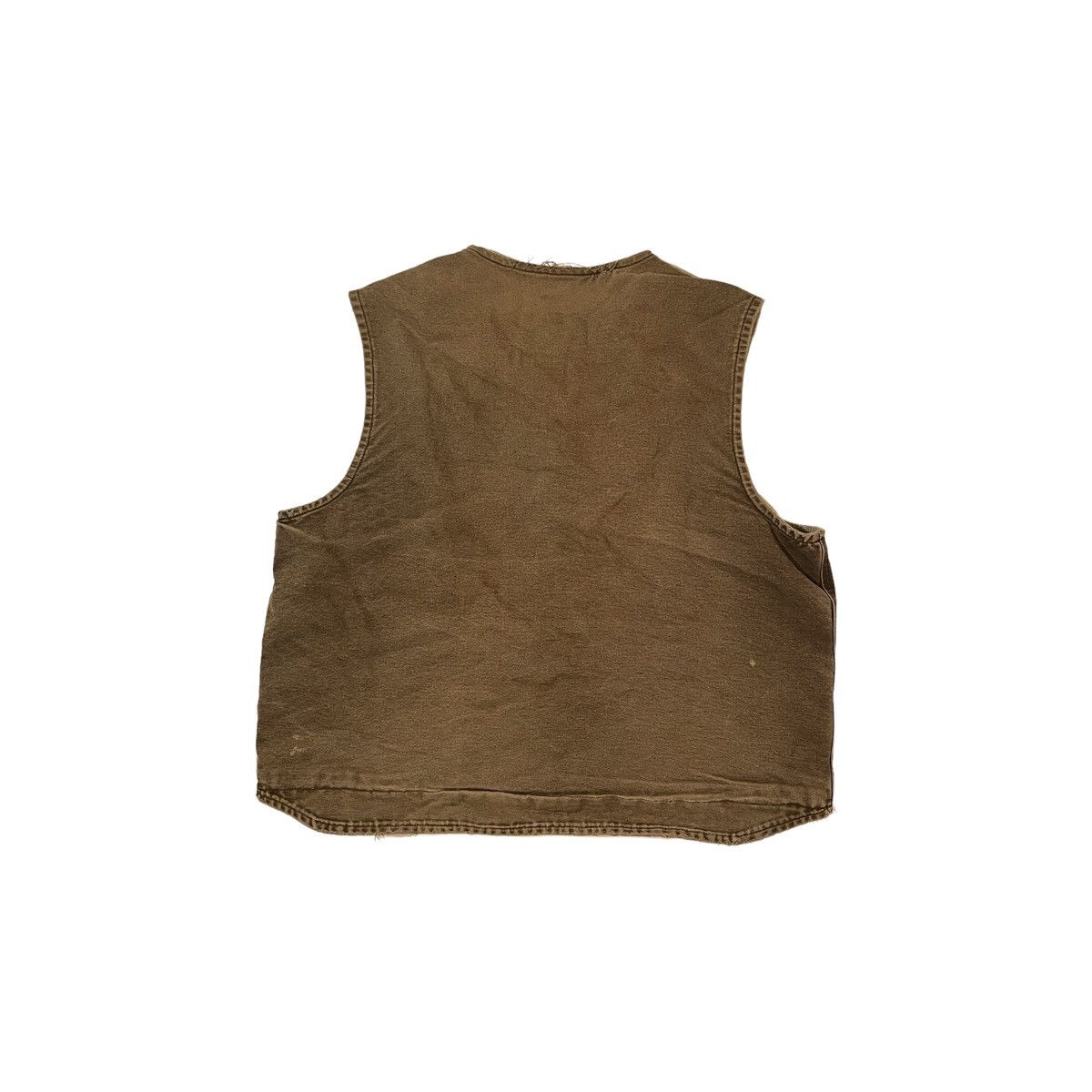 Carhartt Distressed Carhartt Fleece Lined Vest Brown Size US XXL / EU 58 / 5 - 4 Thumbnail
