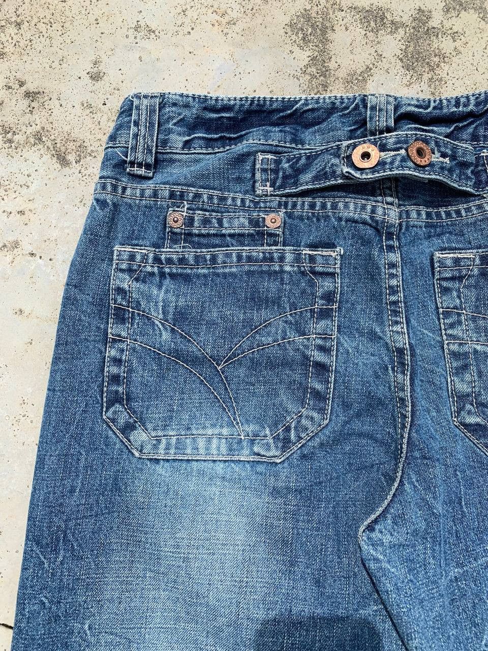 Japanese Brand Japan Brand R>>> Lightning Design Washed Denim Jeans Size US 32 / EU 48 - 9 Thumbnail