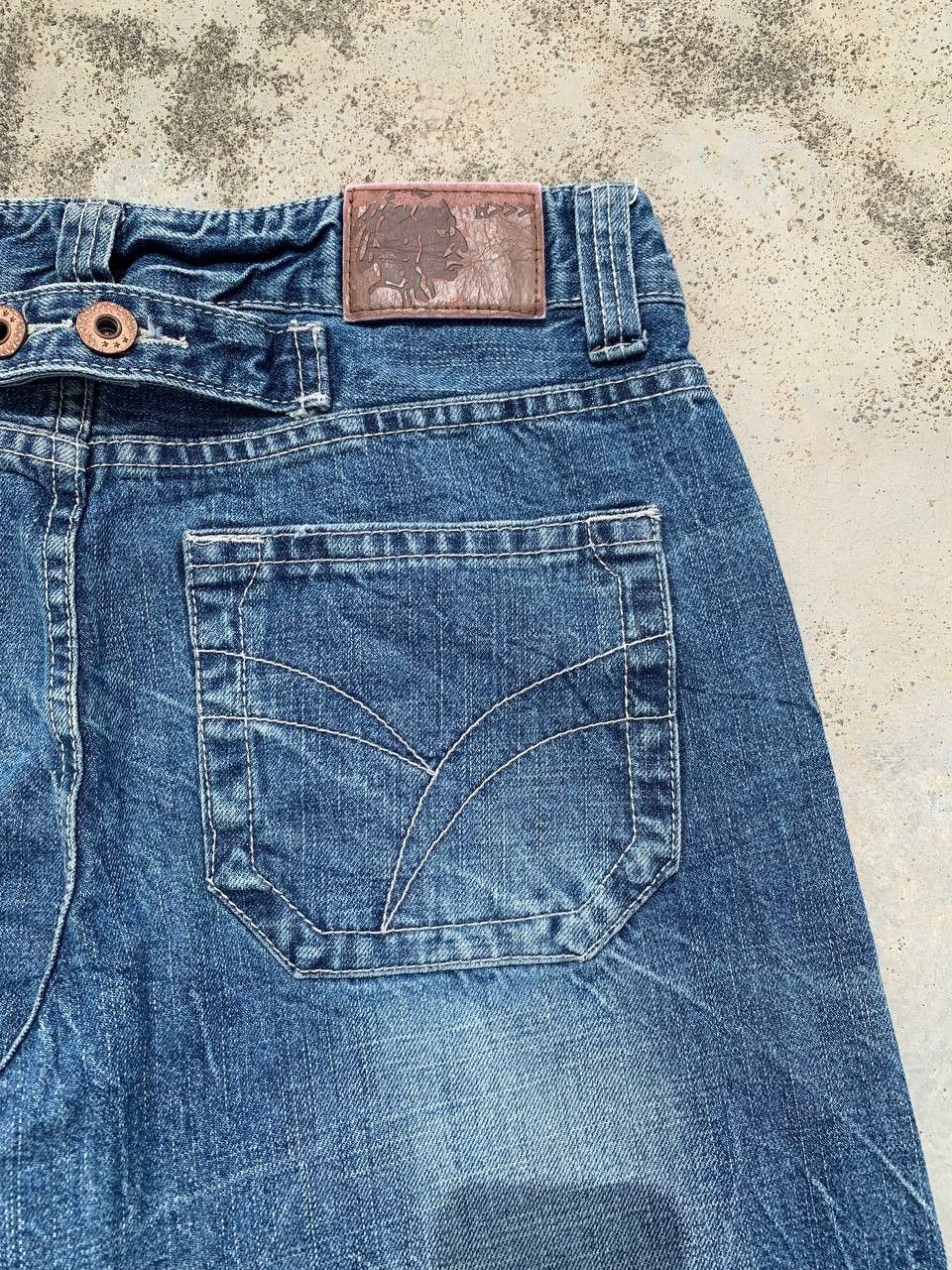Japanese Brand Japan Brand R>>> Lightning Design Washed Denim Jeans Size US 32 / EU 48 - 8 Thumbnail