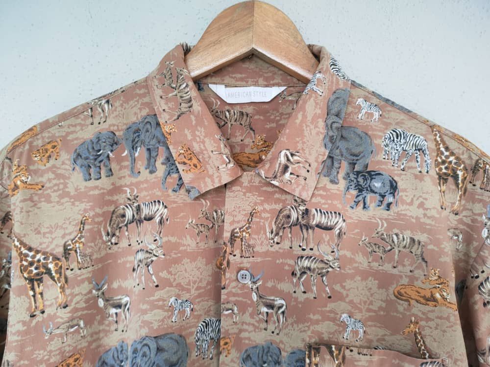 Rainforest Vintage Safari Motive Size US L / EU 52-54 / 3 - 3 Thumbnail