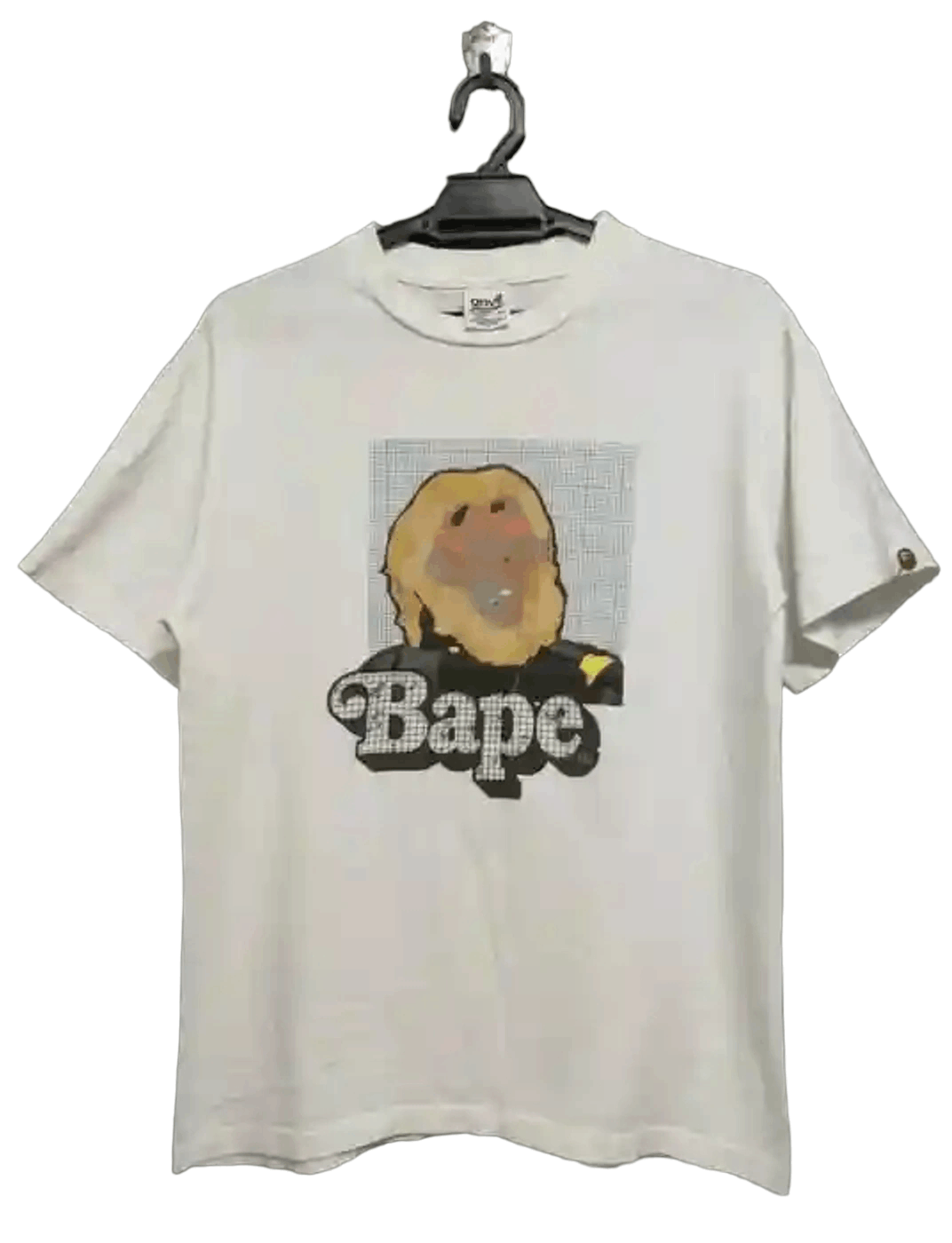 image of Bape Grid Tee in White, Men's (Size Medium)