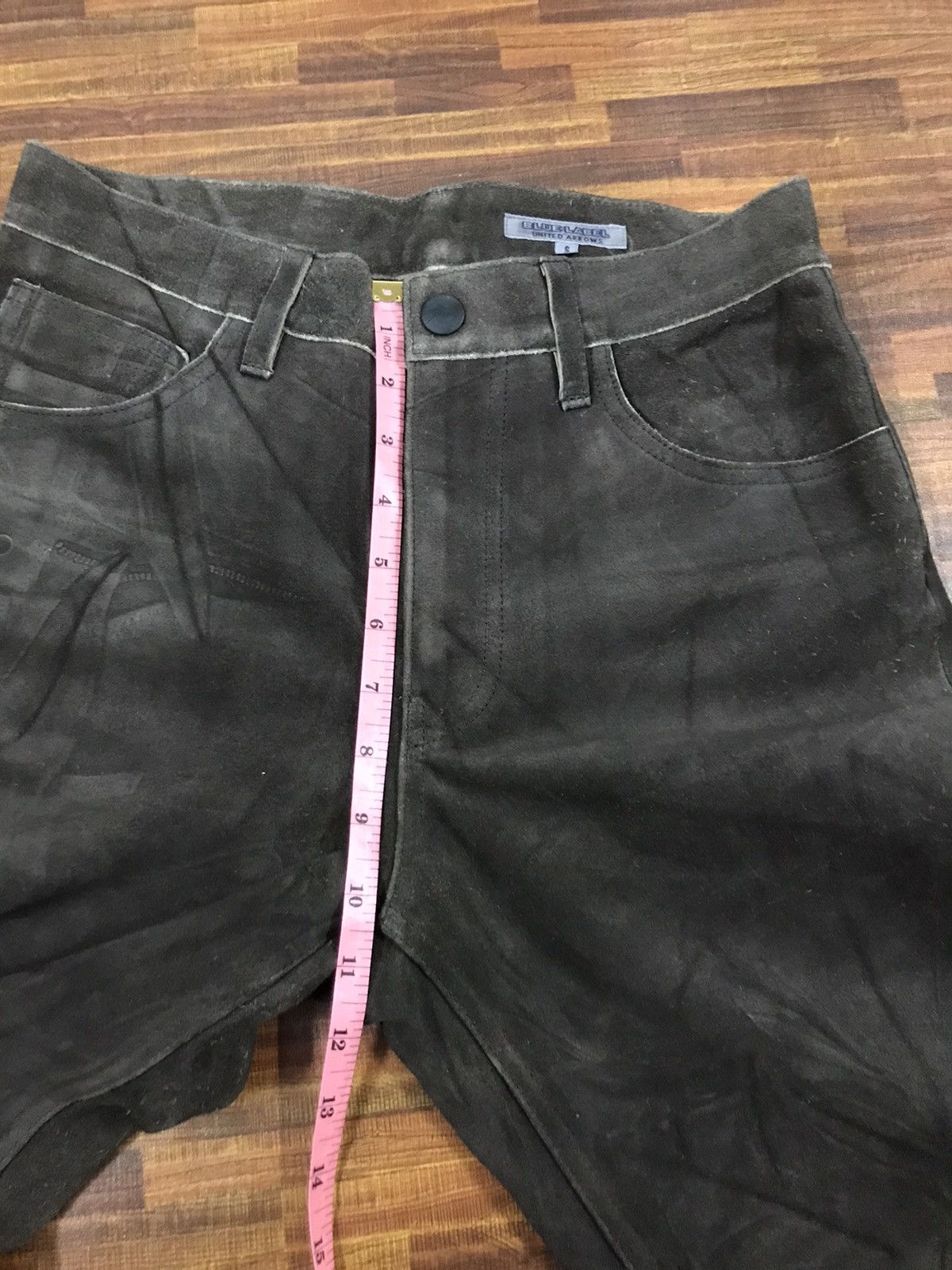 Japanese Brand vintage United arrows leather PANTS s28 Size US 28 / EU 44 - 7 Thumbnail