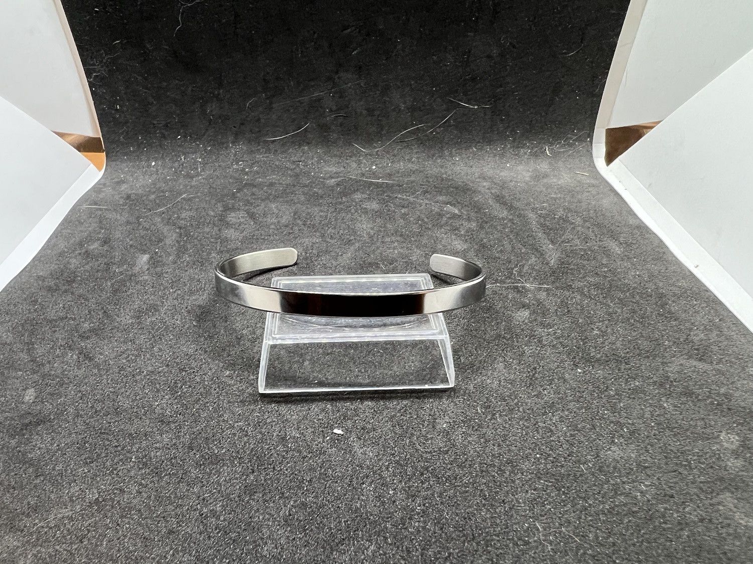 Jewelry Cuff Silver Stainless Steel Bangle, Men's