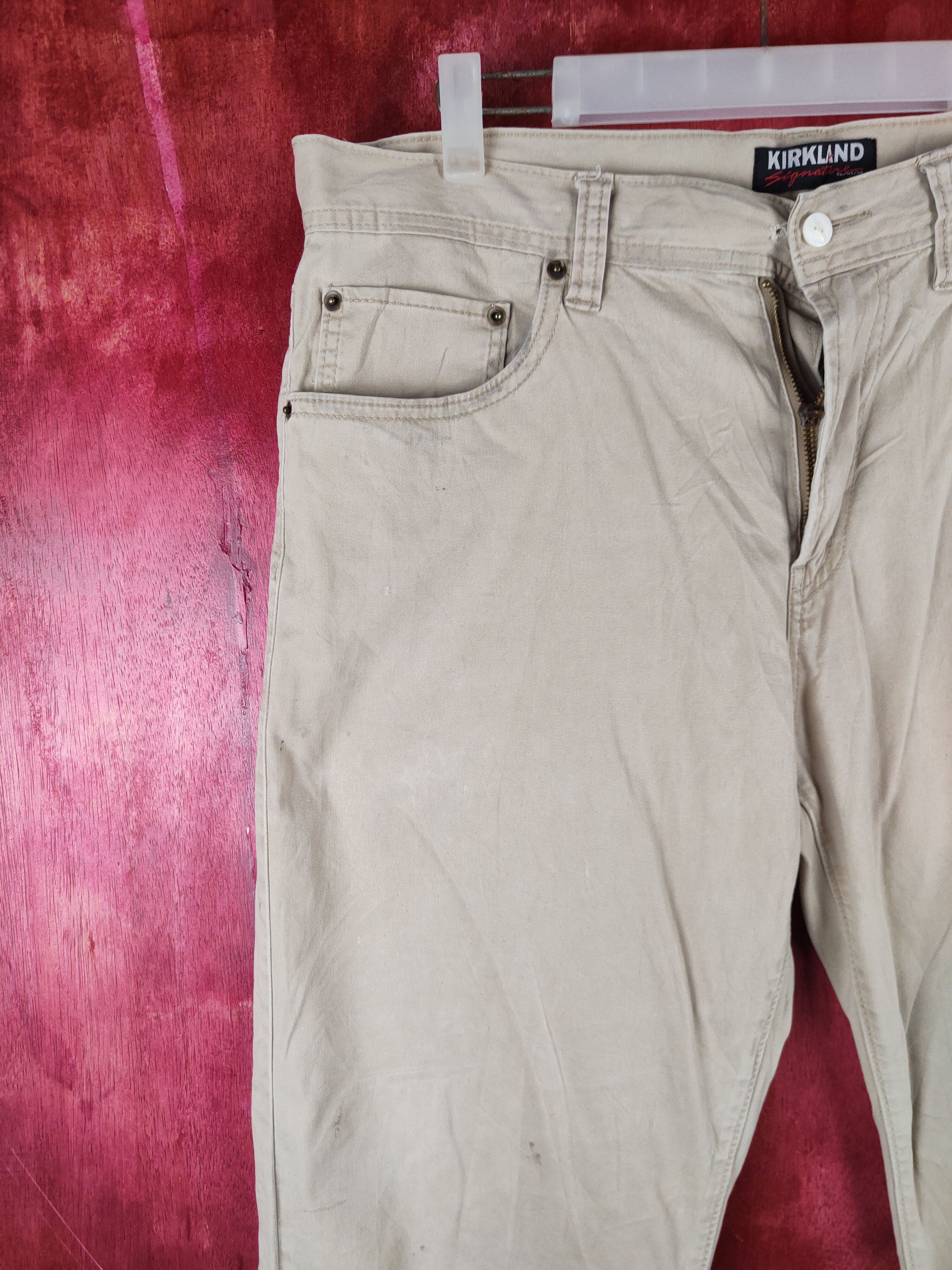 Japanese Brand × Kirkland Signature Kirkland Signature Light Brown ripped Casual Pants #S728 Size US 36 / EU 52 - 3 Thumbnail