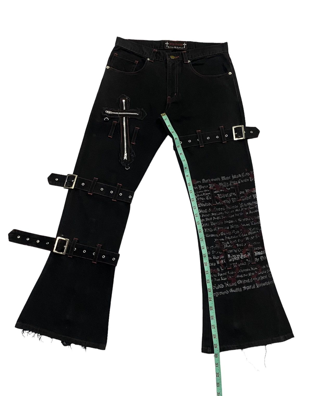 Japanese Brand × Seditionaries Devil Fashion Punk Gothic Bootcut Pants Size US 30 / EU 46 - 7 Thumbnail