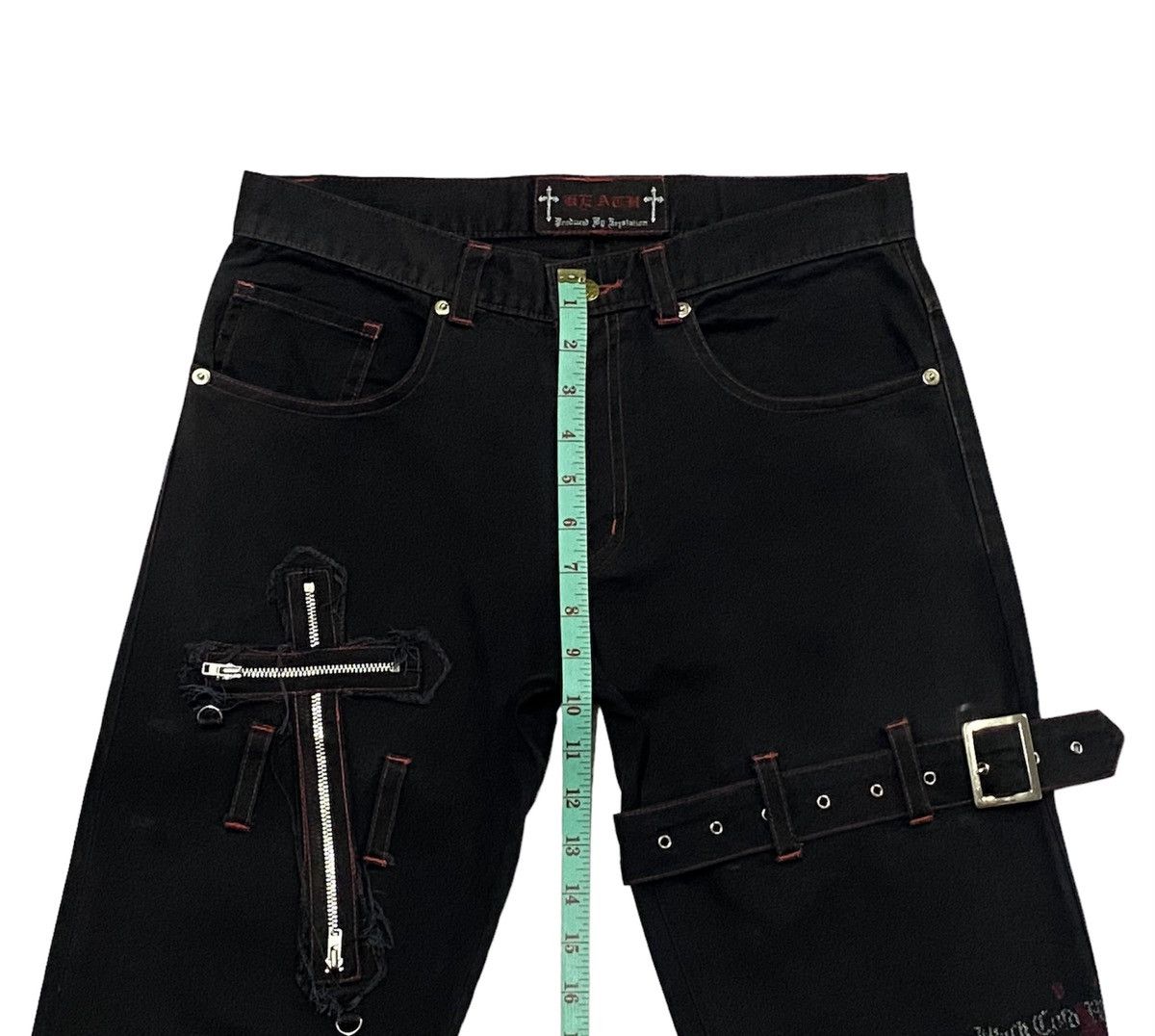 Japanese Brand × Seditionaries Devil Fashion Punk Gothic Bootcut Pants Size US 30 / EU 46 - 5 Thumbnail