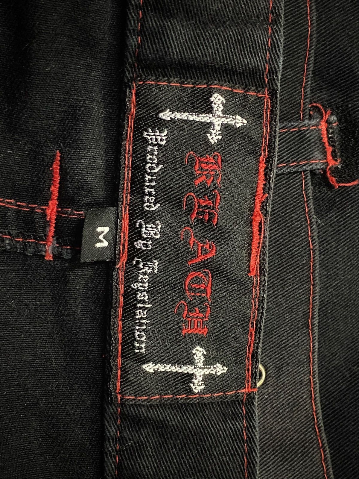 Japanese Brand × Seditionaries Devil Fashion Punk Gothic Bootcut Pants Size US 30 / EU 46 - 11 Thumbnail