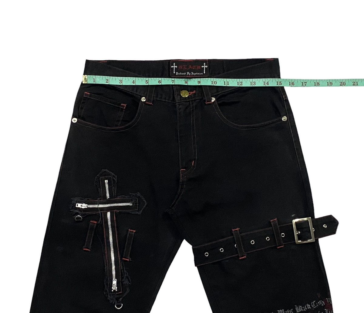 Japanese Brand × Seditionaries Devil Fashion Punk Gothic Bootcut Pants Size US 30 / EU 46 - 4 Thumbnail