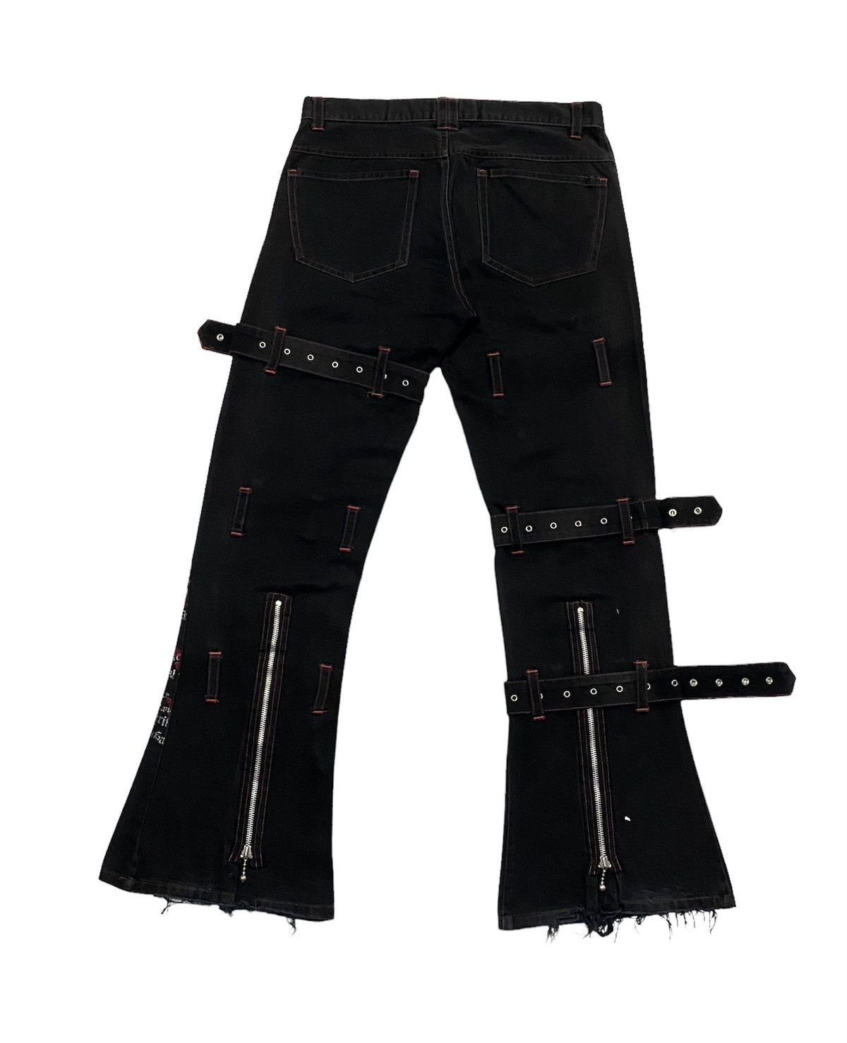 Japanese Brand × Seditionaries Devil Fashion Punk Gothic Bootcut Pants Size US 30 / EU 46 - 3 Thumbnail