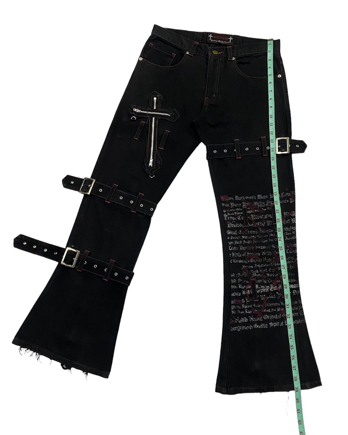 Japanese Brand × Seditionaries Devil Fashion Punk Gothic Bootcut Pants Size US 30 / EU 46 - 6 Thumbnail