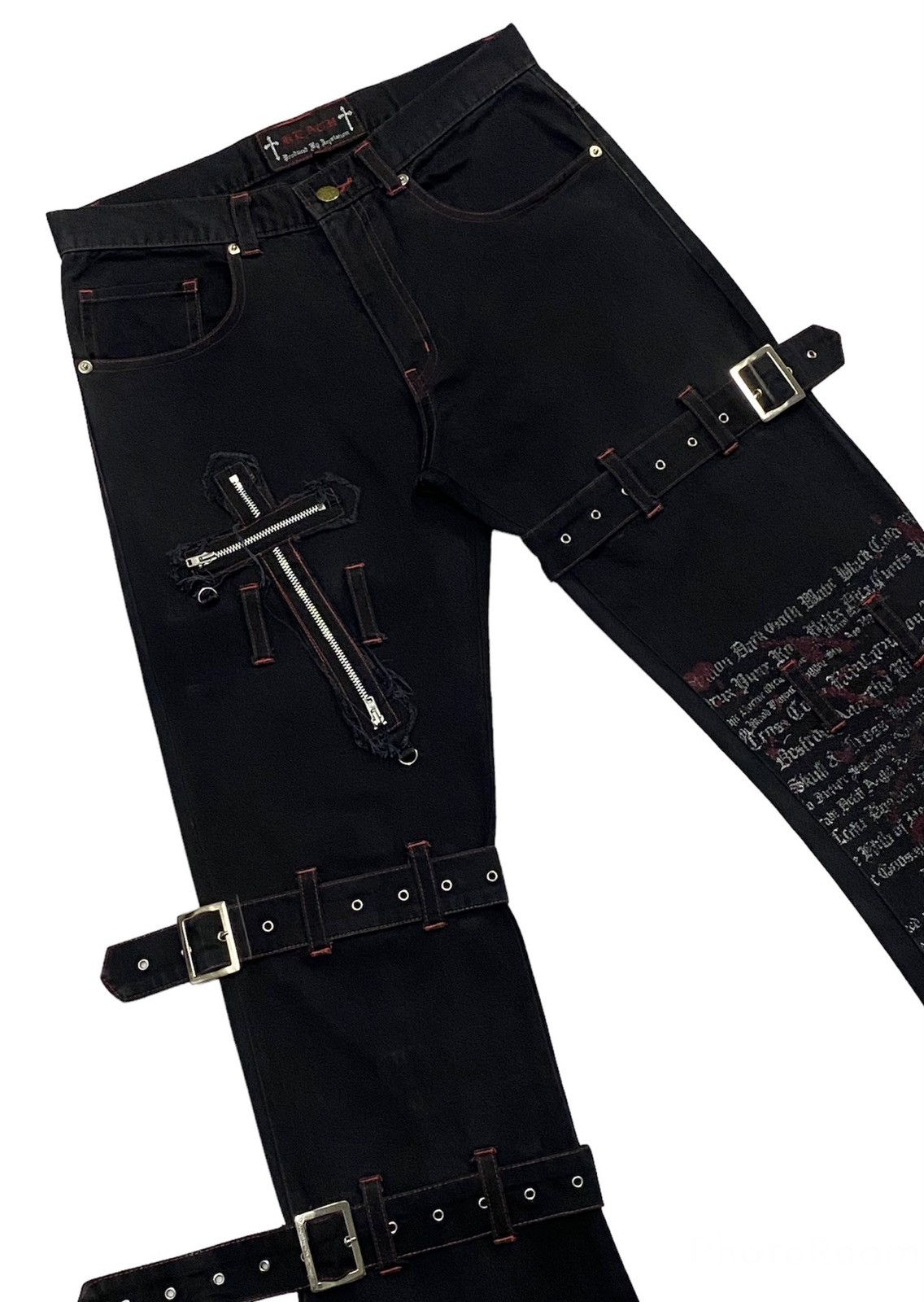 Japanese Brand × Seditionaries Devil Fashion Punk Gothic Bootcut Pants Size US 30 / EU 46 - 19 Thumbnail
