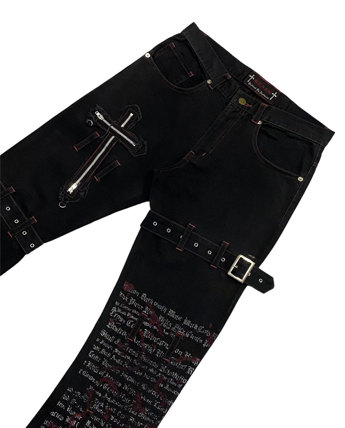 Japanese Brand × Seditionaries Devil Fashion Punk Gothic Bootcut Pants Size US 30 / EU 46 - 20 Thumbnail