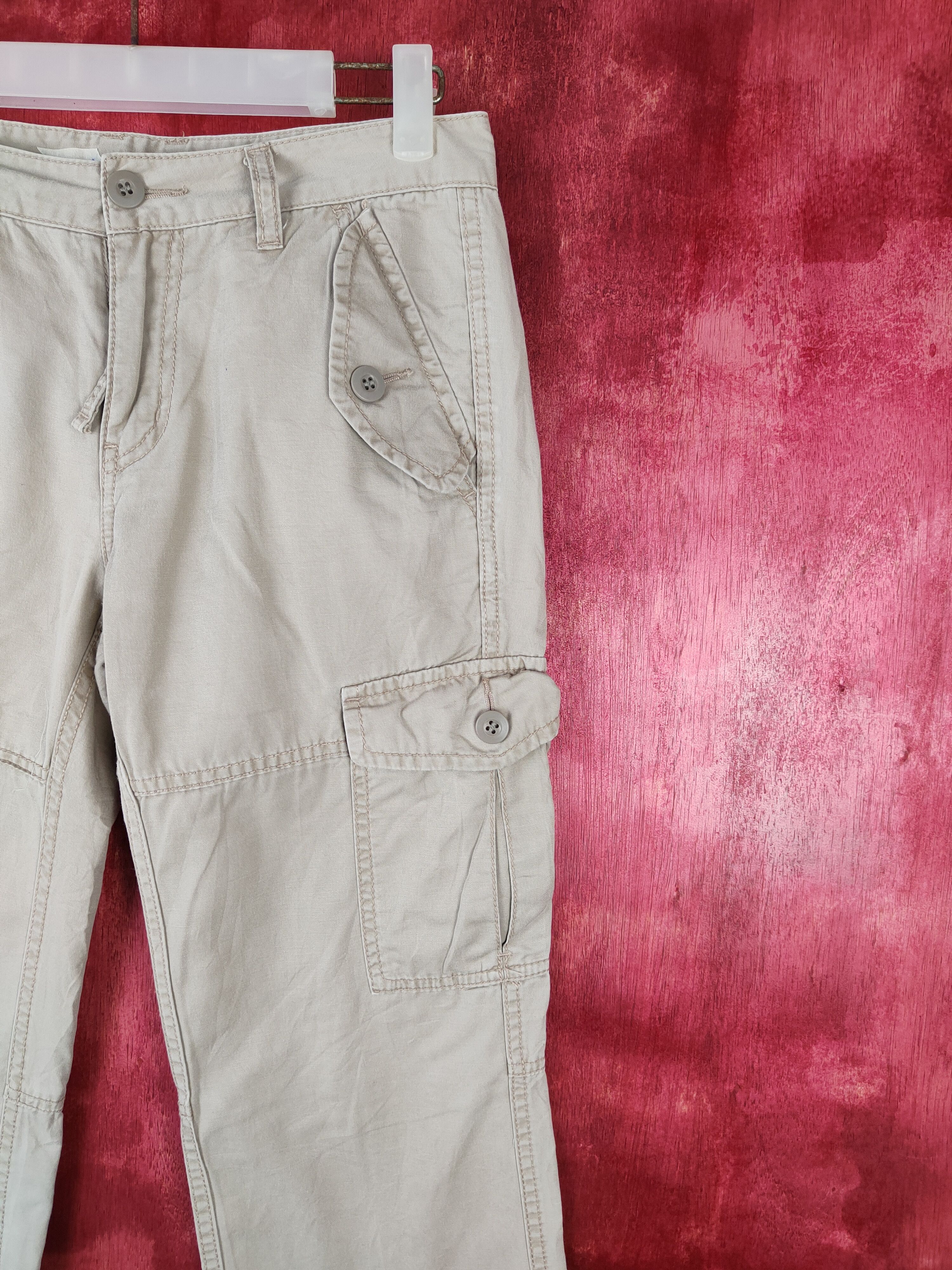 Japanese Brand × Uniqlo Uniqlo Light Gray Multi Pocket Tactical Cargo Pants #S575 Size US 28 / EU 44 - 5 Thumbnail