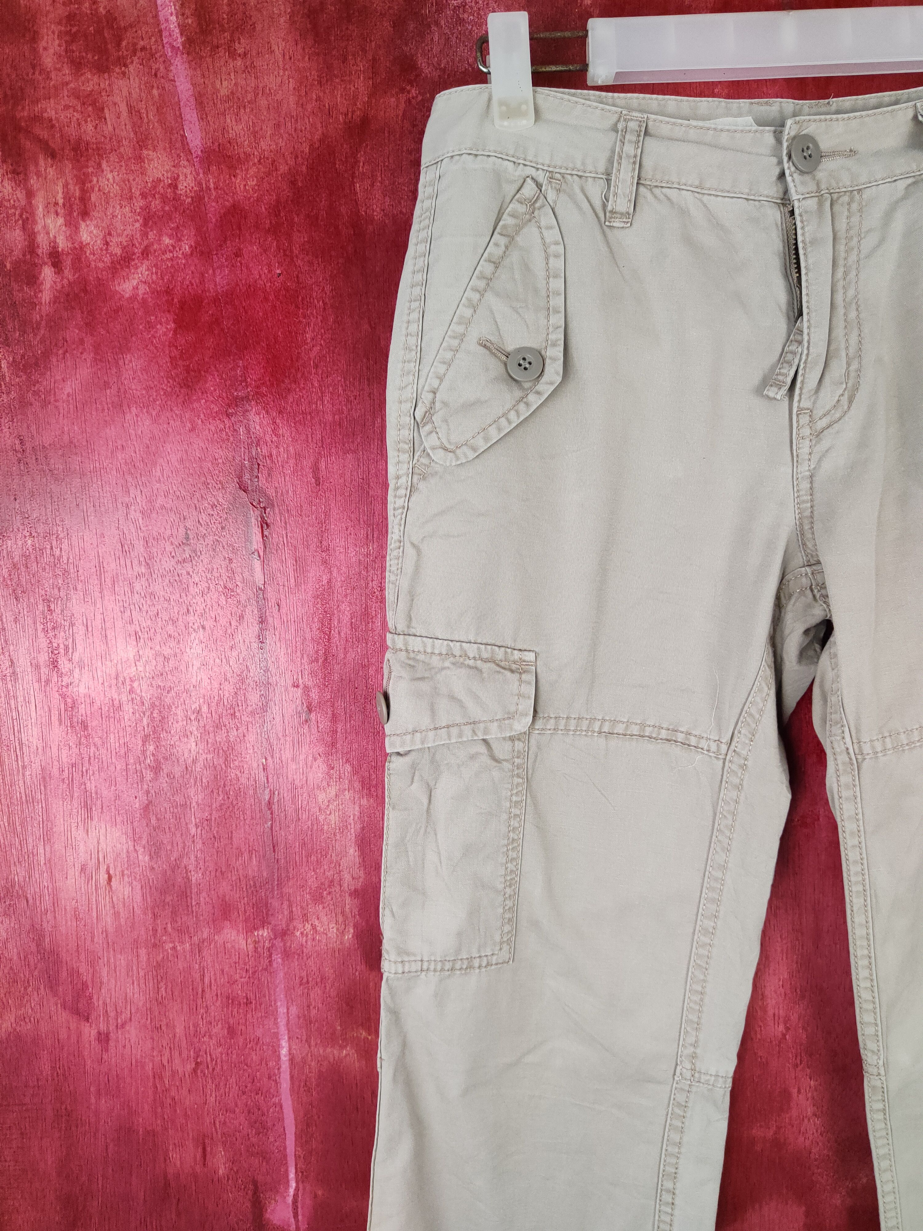 Japanese Brand × Uniqlo Uniqlo Light Gray Multi Pocket Tactical Cargo Pants #S575 Size US 28 / EU 44 - 3 Thumbnail