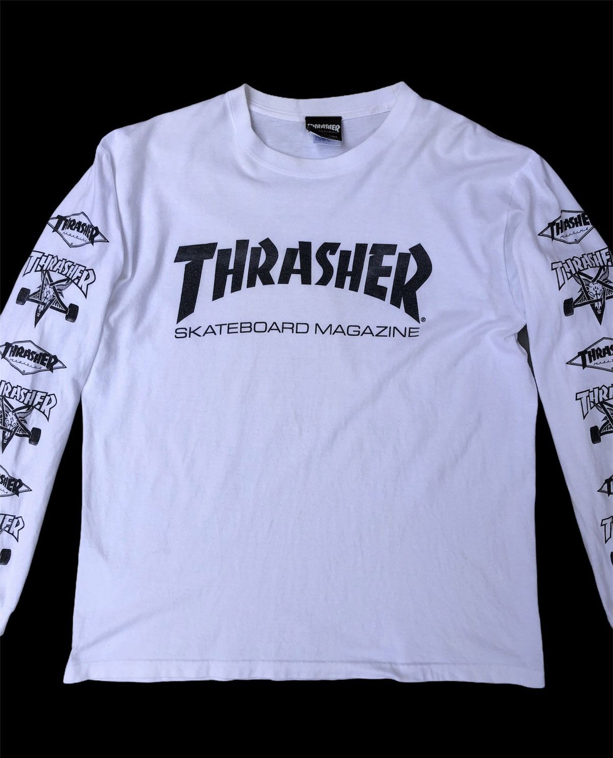 Thrasher Vintage Y2K Thrasher Skateboard Magazine Long Sleeve Tshirt Size US L / EU 52-54 / 3 - 2 Thumbnail