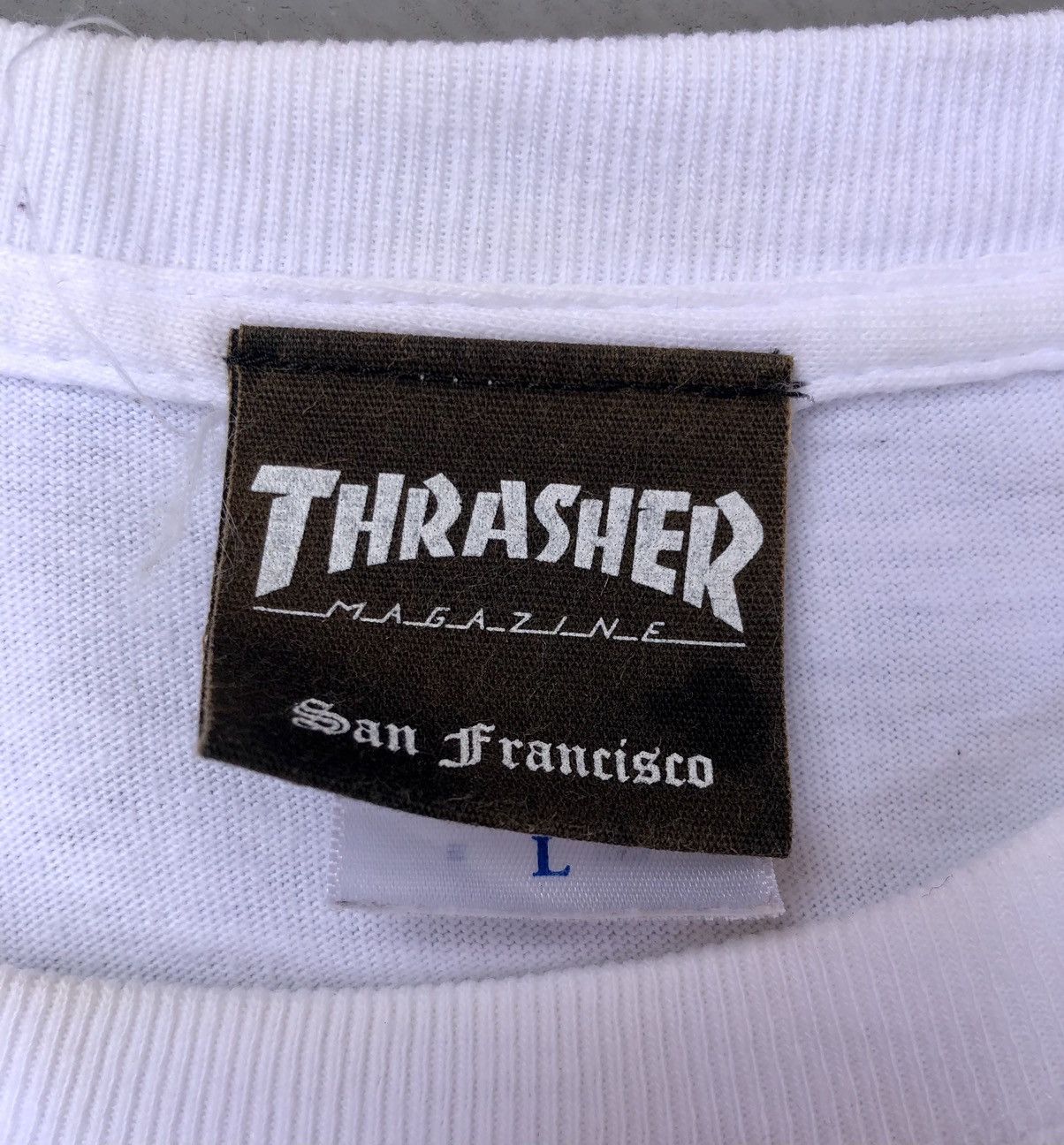 Thrasher Vintage Y2K Thrasher Skateboard Magazine Long Sleeve Tshirt Size US L / EU 52-54 / 3 - 7 Thumbnail