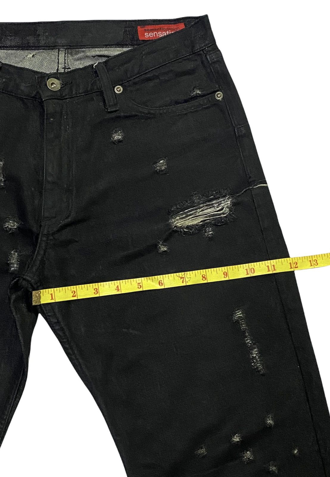 semanticdesign Japanese Brand“Semanticdesign”Ripped Distressed Denim Pants Size US 31 - 8 Thumbnail
