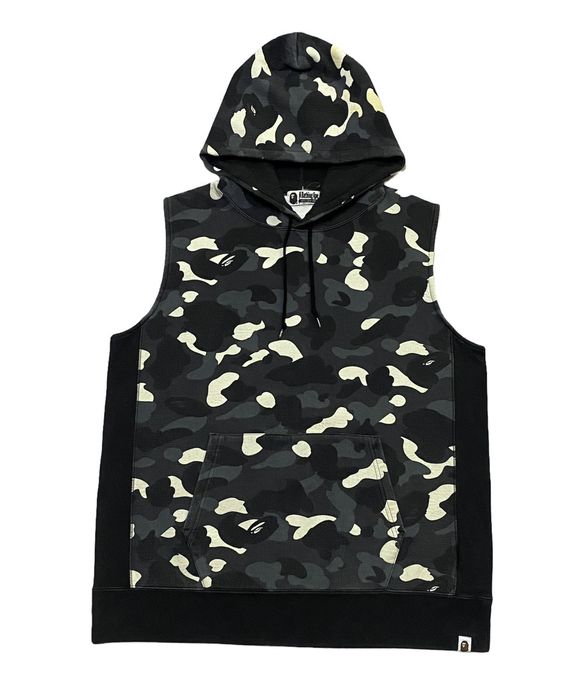 Bape discount sleeveless hoodie