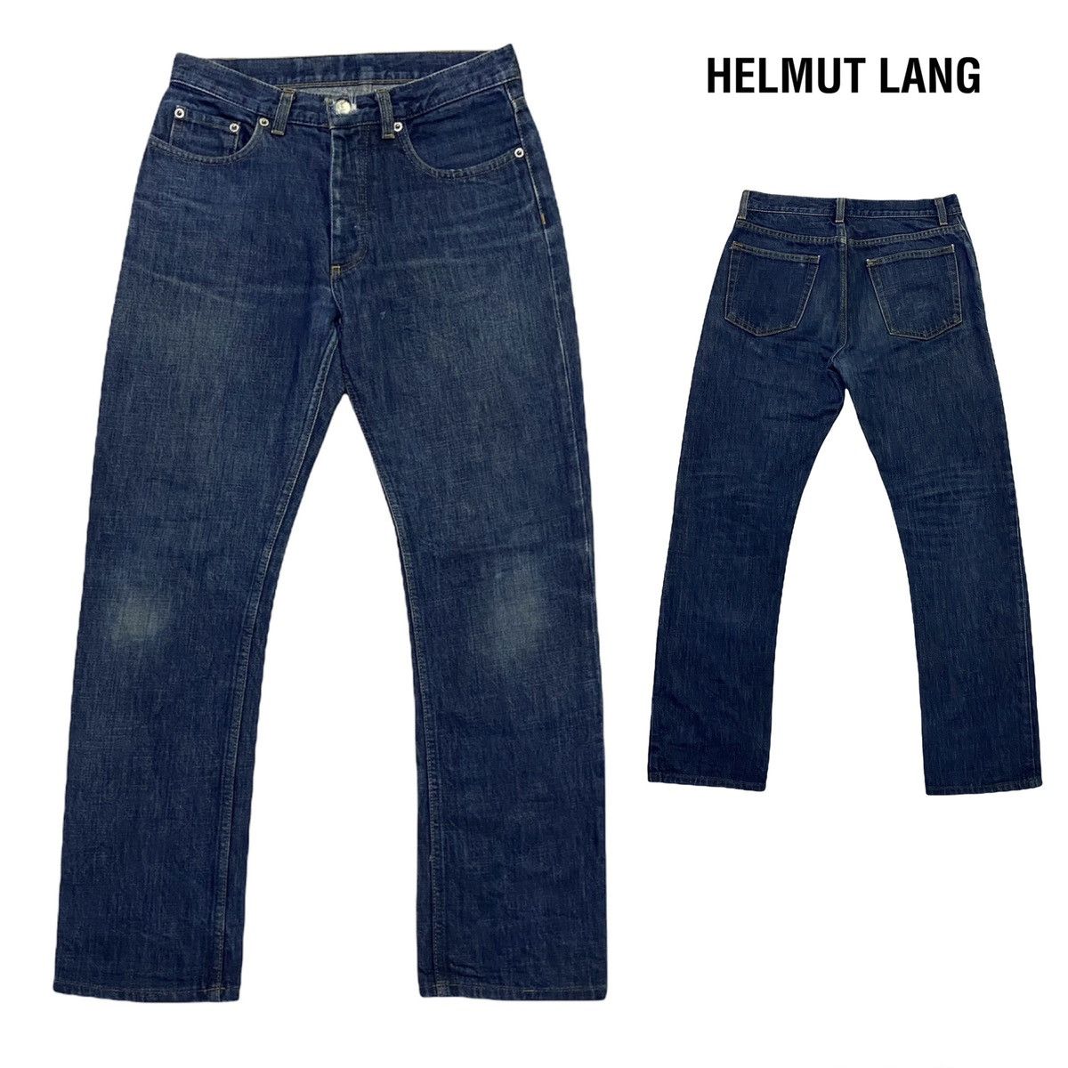 Helmut Lang Vintage Helmut lang Raw Classic Denim Pants Size US 27 - 1 Thumbnail