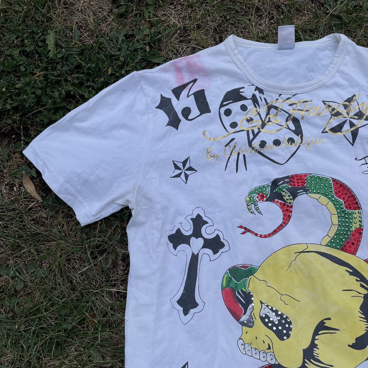 Vintage Y2K Sun Faded Graphic Tee Snake Rave Streetwear Baggy Boxy M Size US M / EU 48-50 / 2 - 2 Thumbnail
