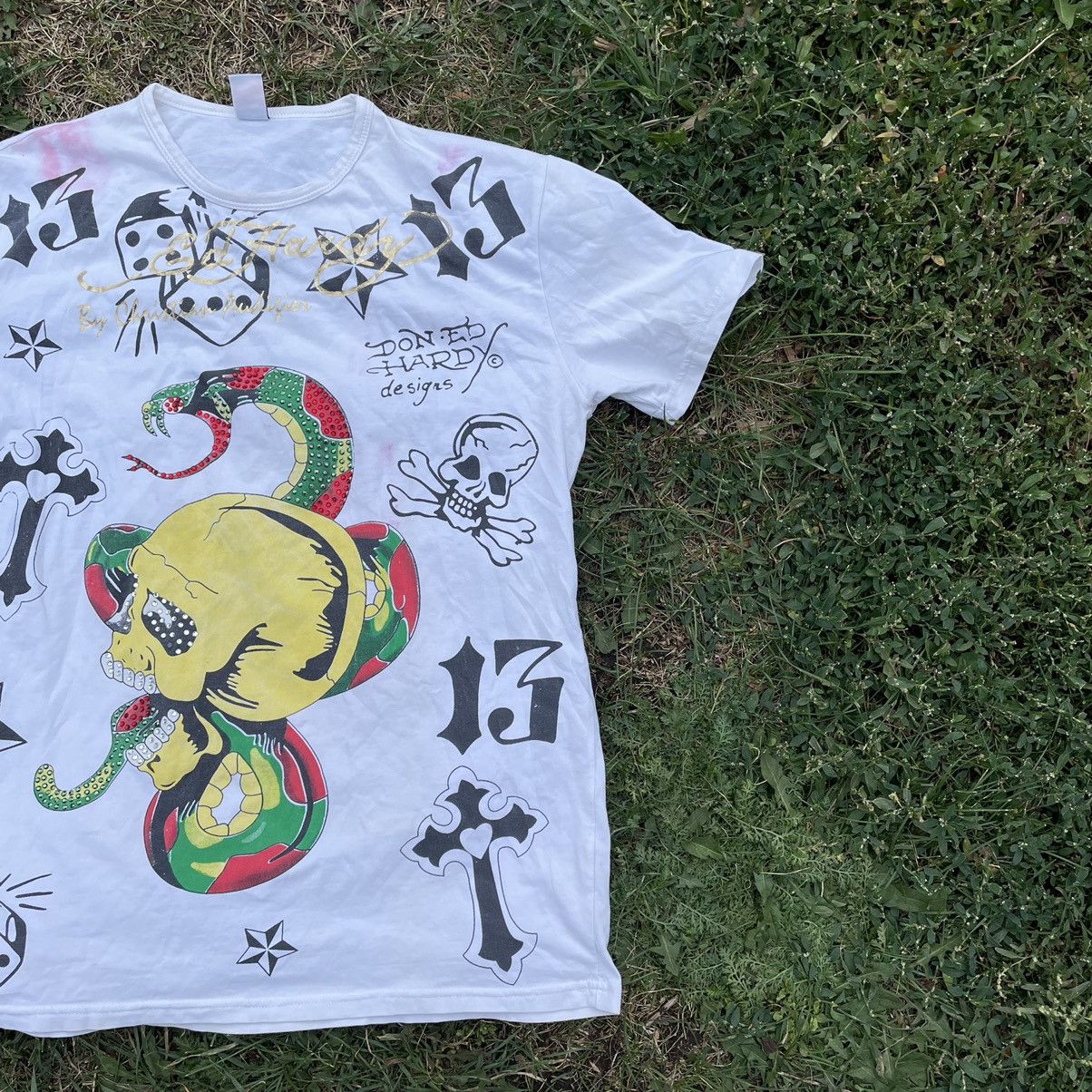 Vintage Y2K Sun Faded Graphic Tee Snake Rave Streetwear Baggy Boxy M Size US M / EU 48-50 / 2 - 3 Thumbnail