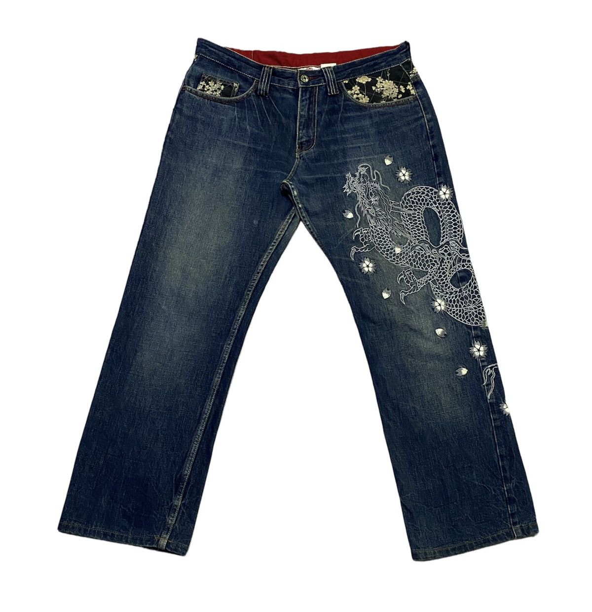 Japanese Brand Vintage INFINITY by JAPANESE BRAND Embroidery Jaens Size US 34 / EU 50 - 1 Thumbnail